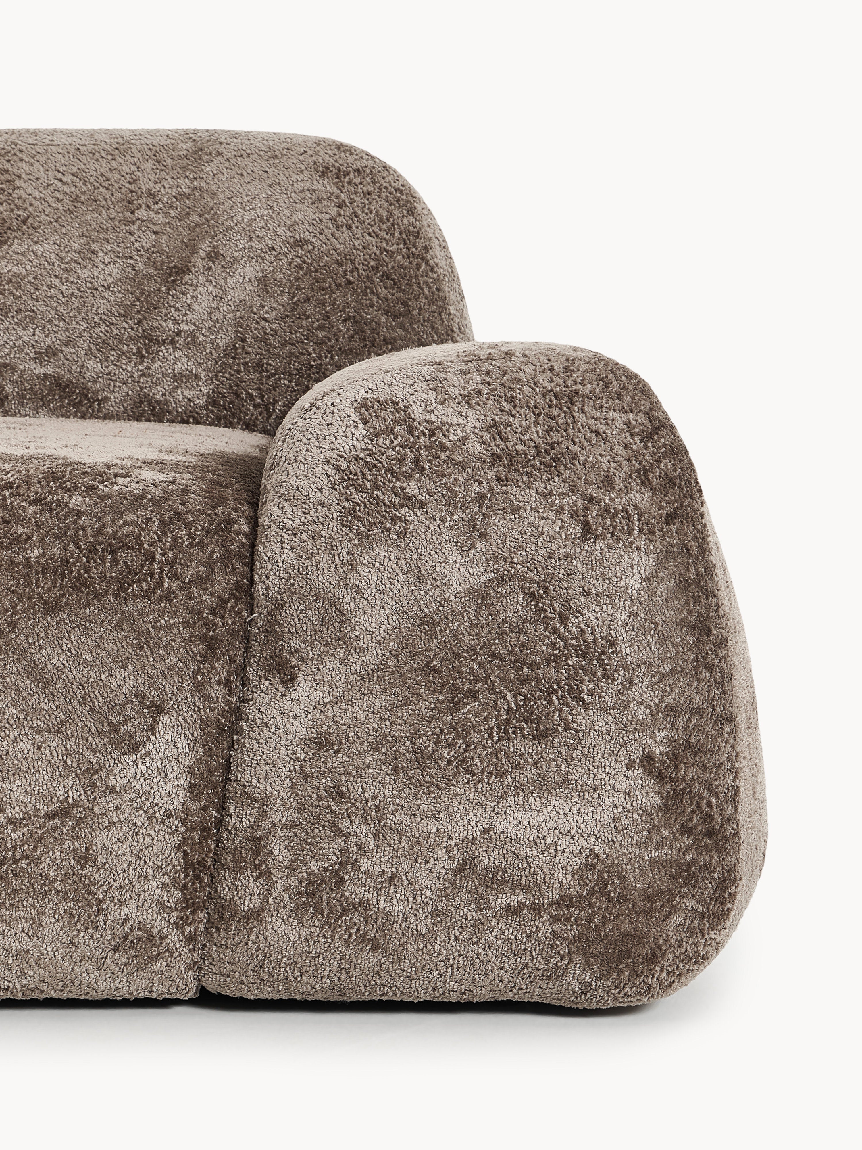 Teddy-Bouclé-Sofa Wolke (2-Sitzer) mit Chaiselongue