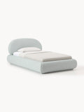 Galeriebild 1 - Bouclé-Polster-Einzelbett Alba mit Stauraum