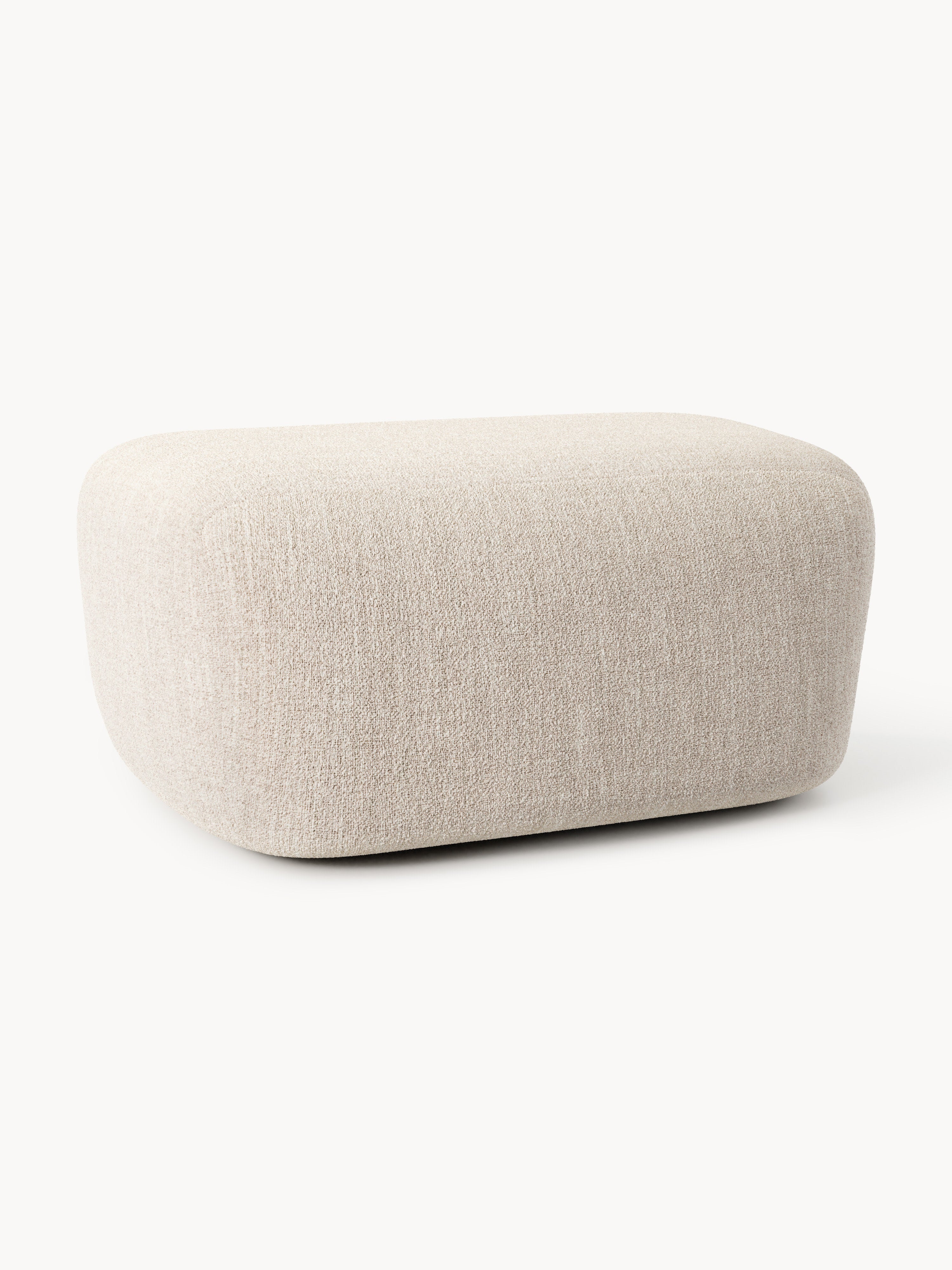 Galeriebild 1 - Großer Bouclé-Sofa-Hocker Wolke