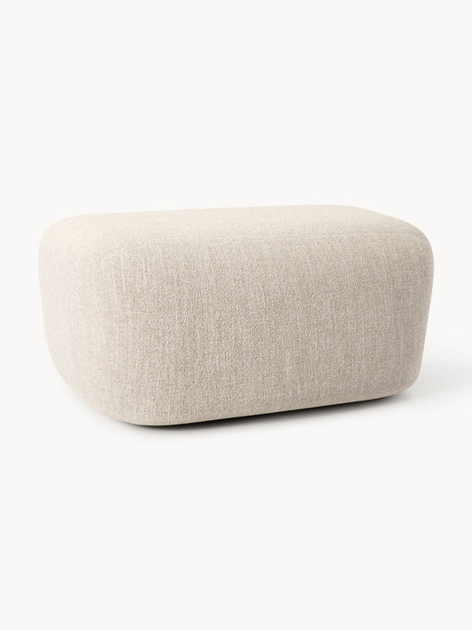 Galeriebild 1 - Großer Bouclé-Sofa-Hocker Wolke