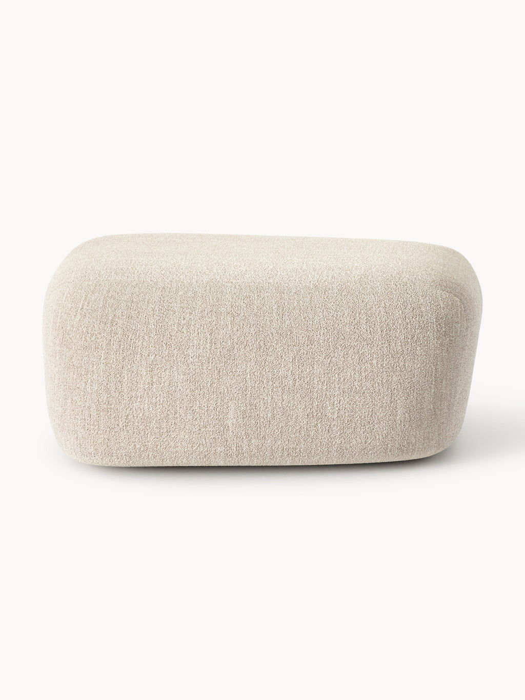 Großer Bouclé-Sofa-Hocker Wolke