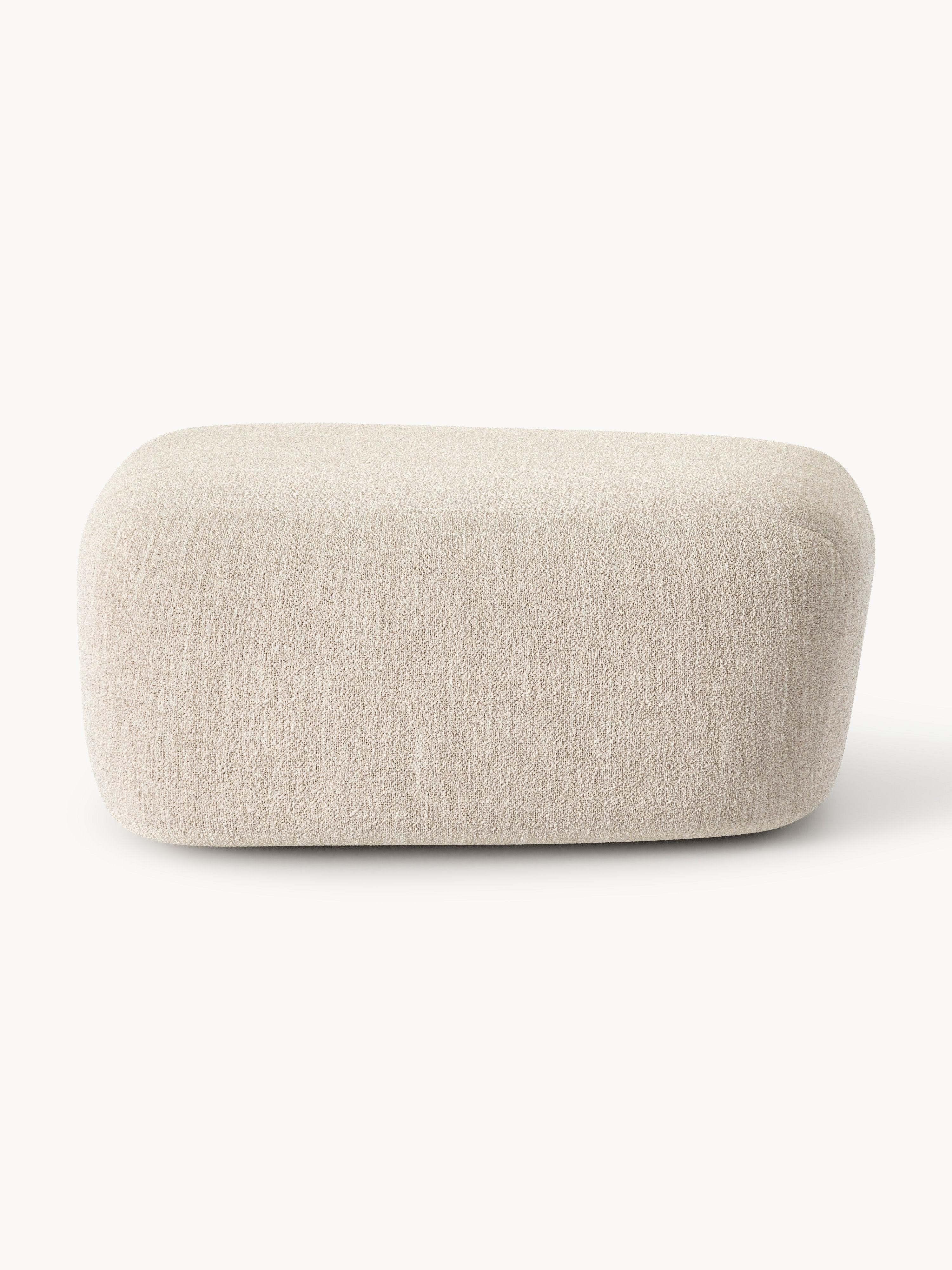 Großer Bouclé-Sofa-Hocker Wolke