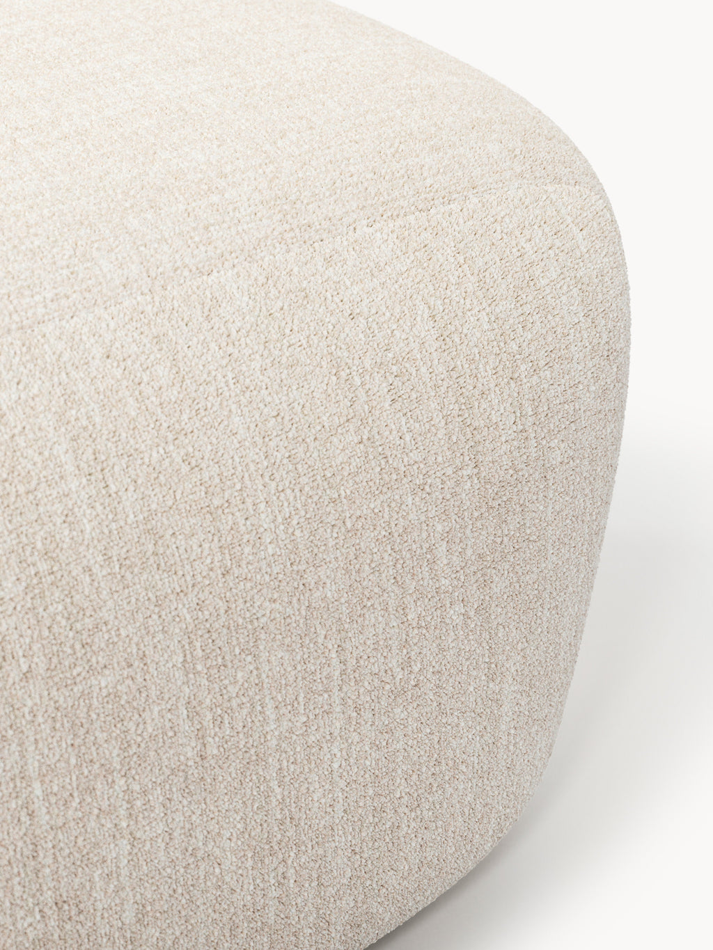 Großer Bouclé-Sofa-Hocker Wolke