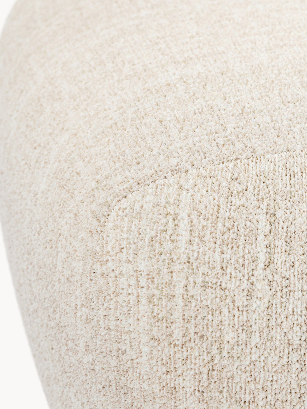 Großer Bouclé-Sofa-Hocker Wolke