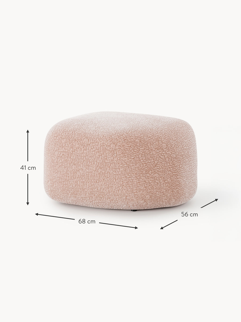 Ovaler Sofa-Hocker Wolke