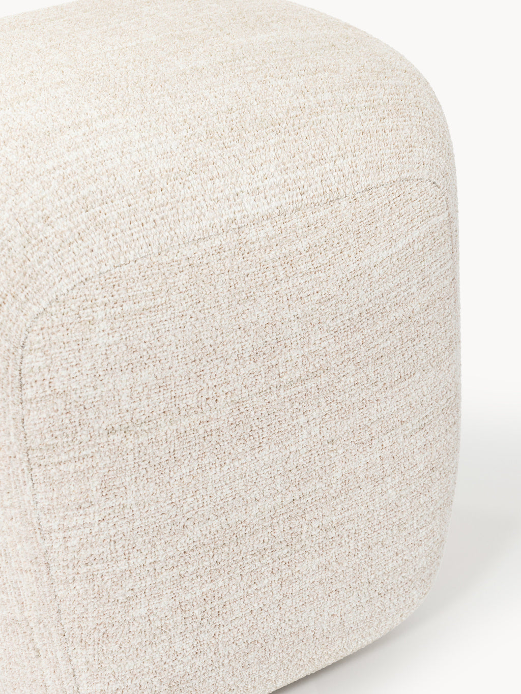 Hoher Bouclé-Sofa-Hocker Wolke