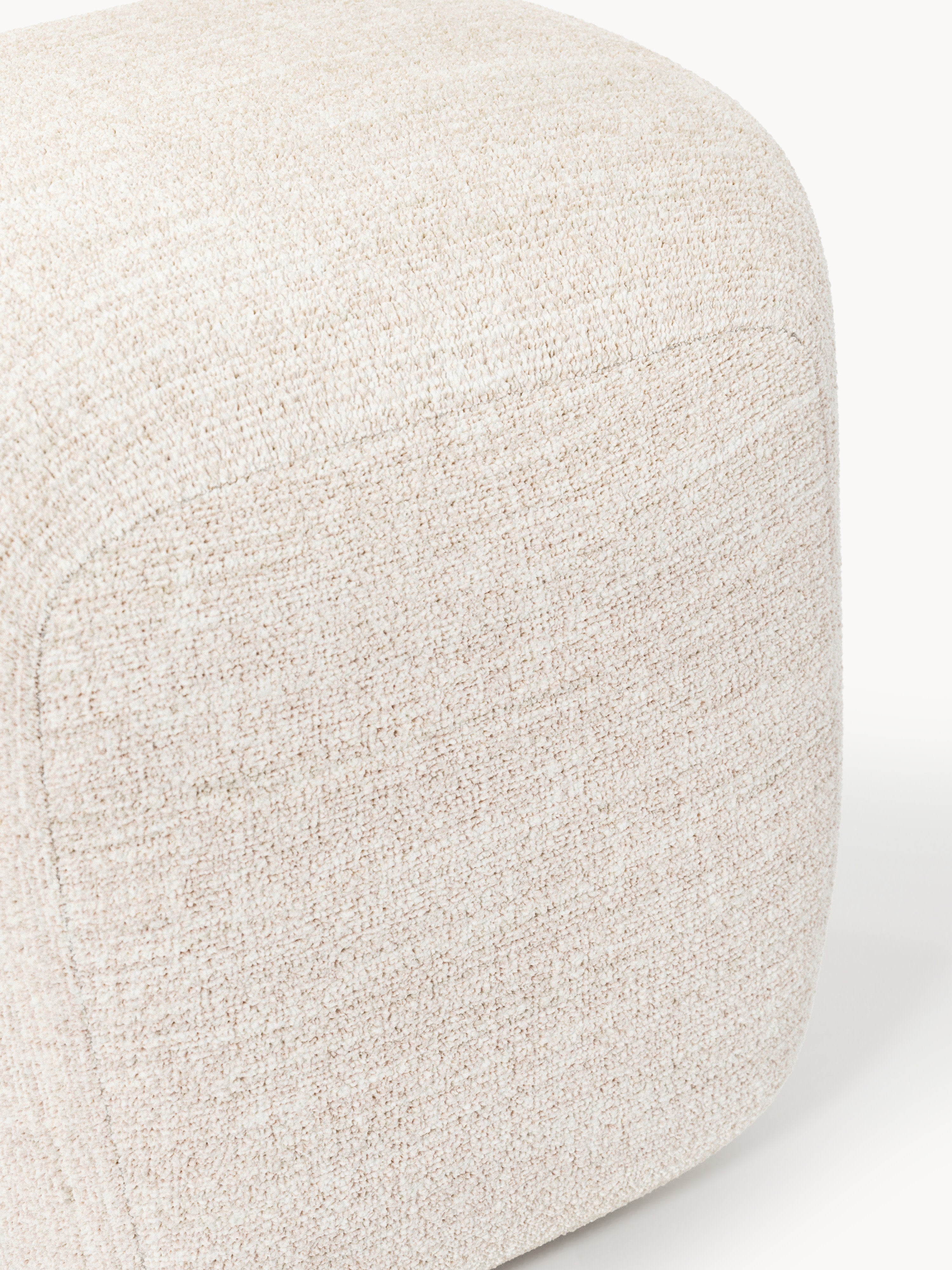 Hoher Bouclé-Sofa-Hocker Wolke