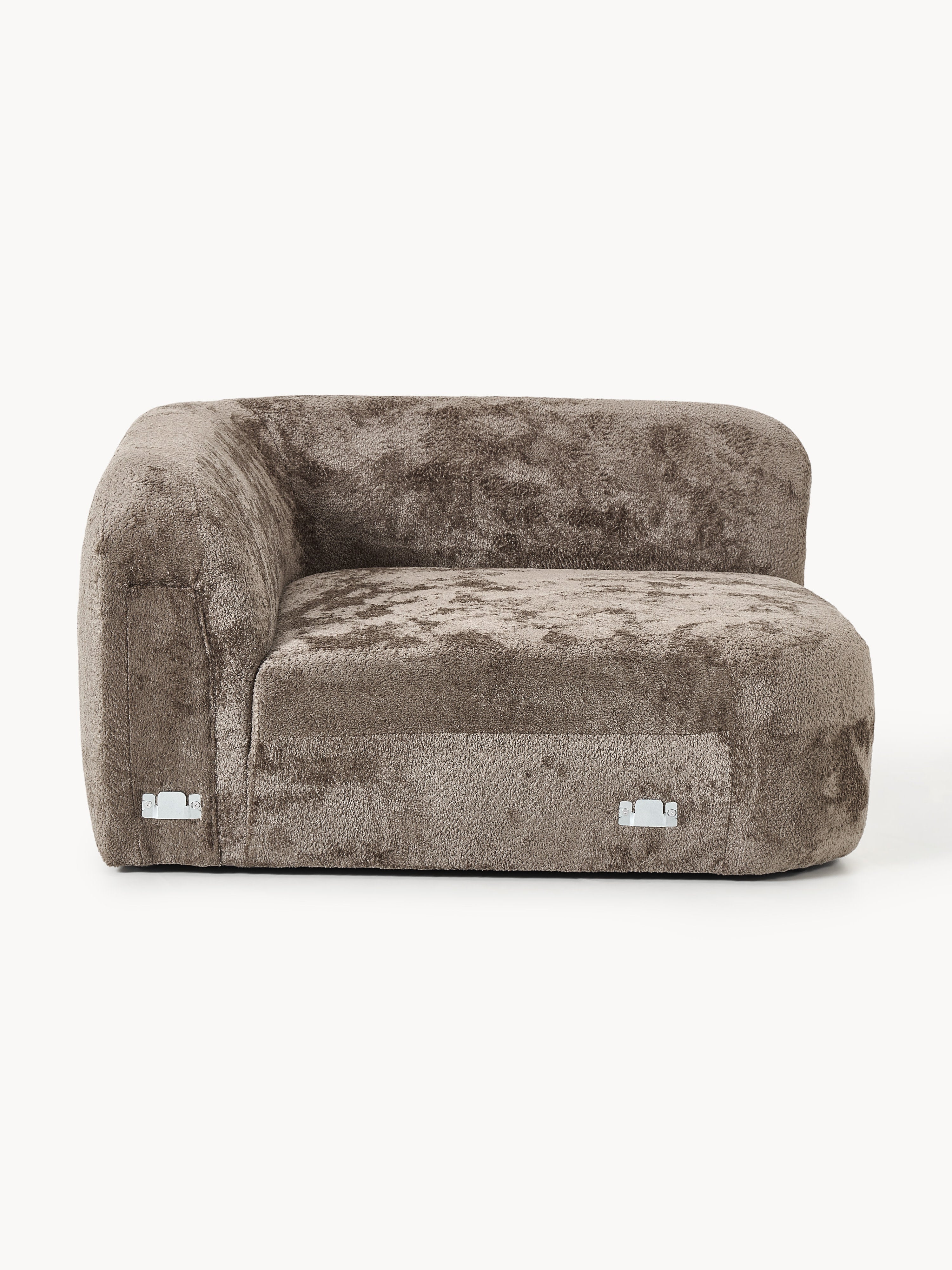 Rundes Teddy-Bouclé-Eckmodul Wolke