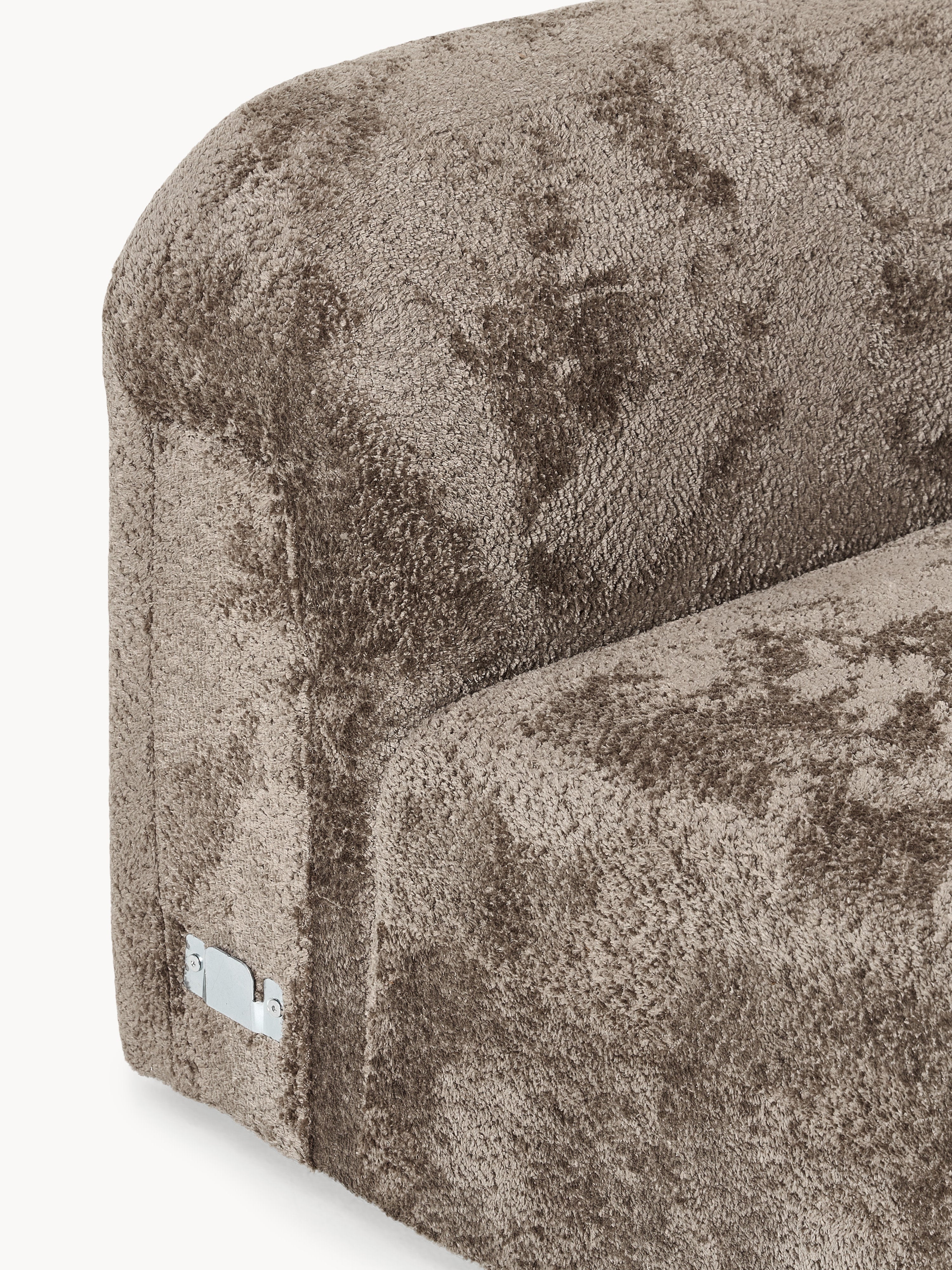 Rundes Teddy-Bouclé-Eckmodul Wolke