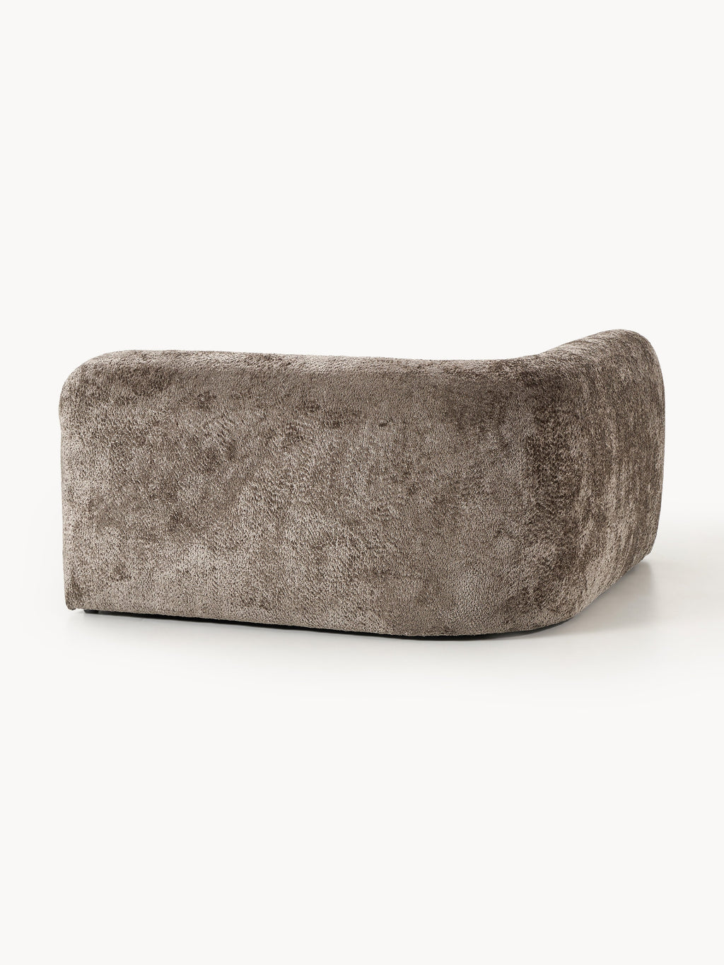 Rundes Teddy-Bouclé-Eckmodul Wolke