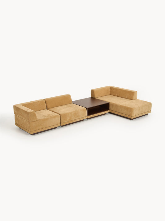 Galeriebild 1 - Modulares Ecksofa Colin (4-Sitzer) mit Couchtisch