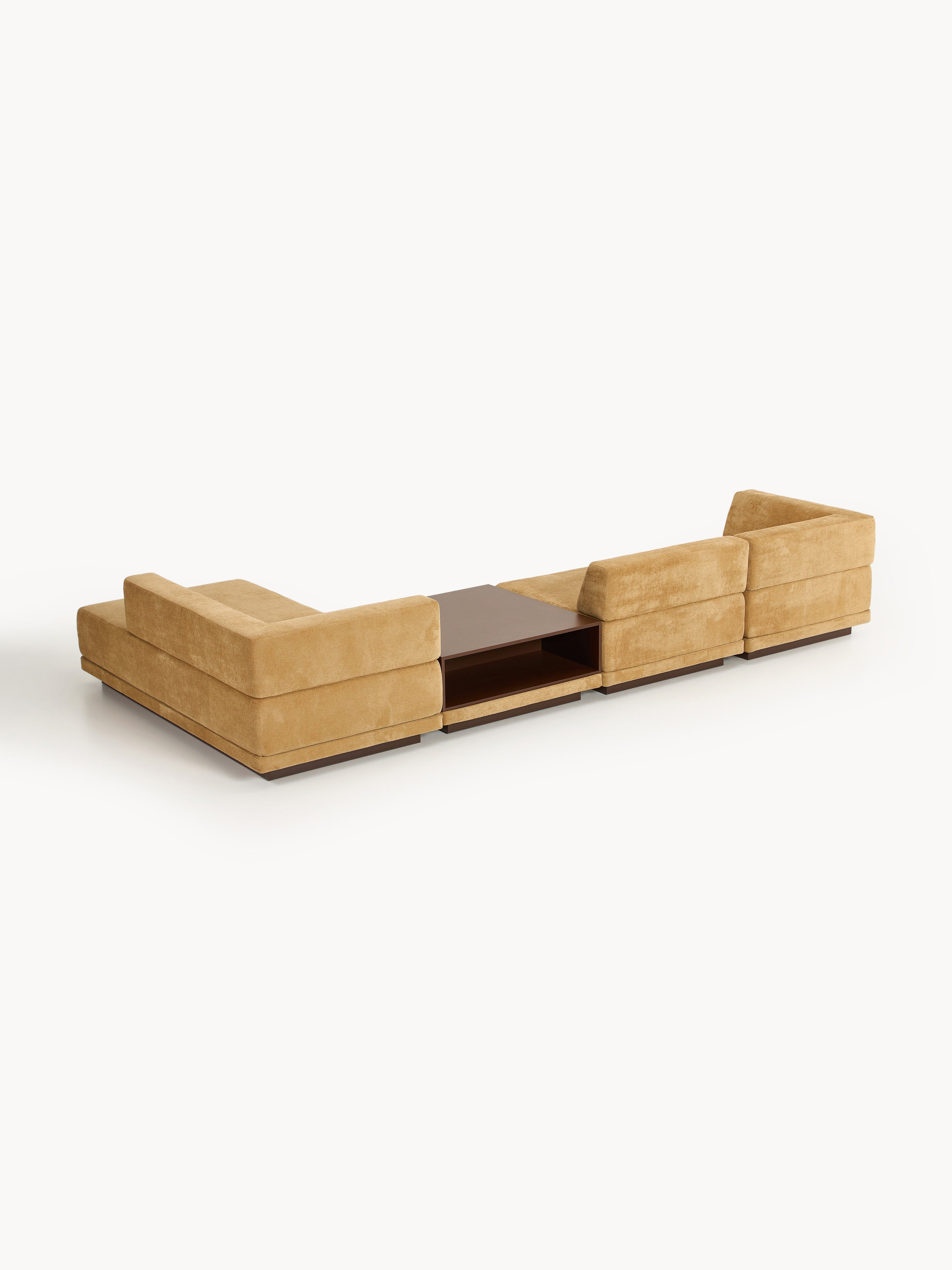 Modulares Ecksofa Colin (4-Sitzer) mit Couchtisch