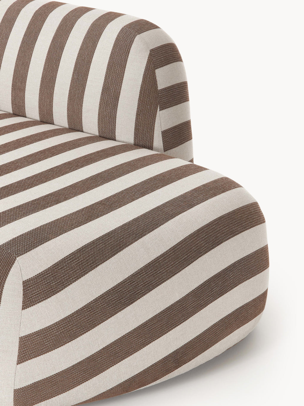 Gestreiftes Chaise-Modul Wolke