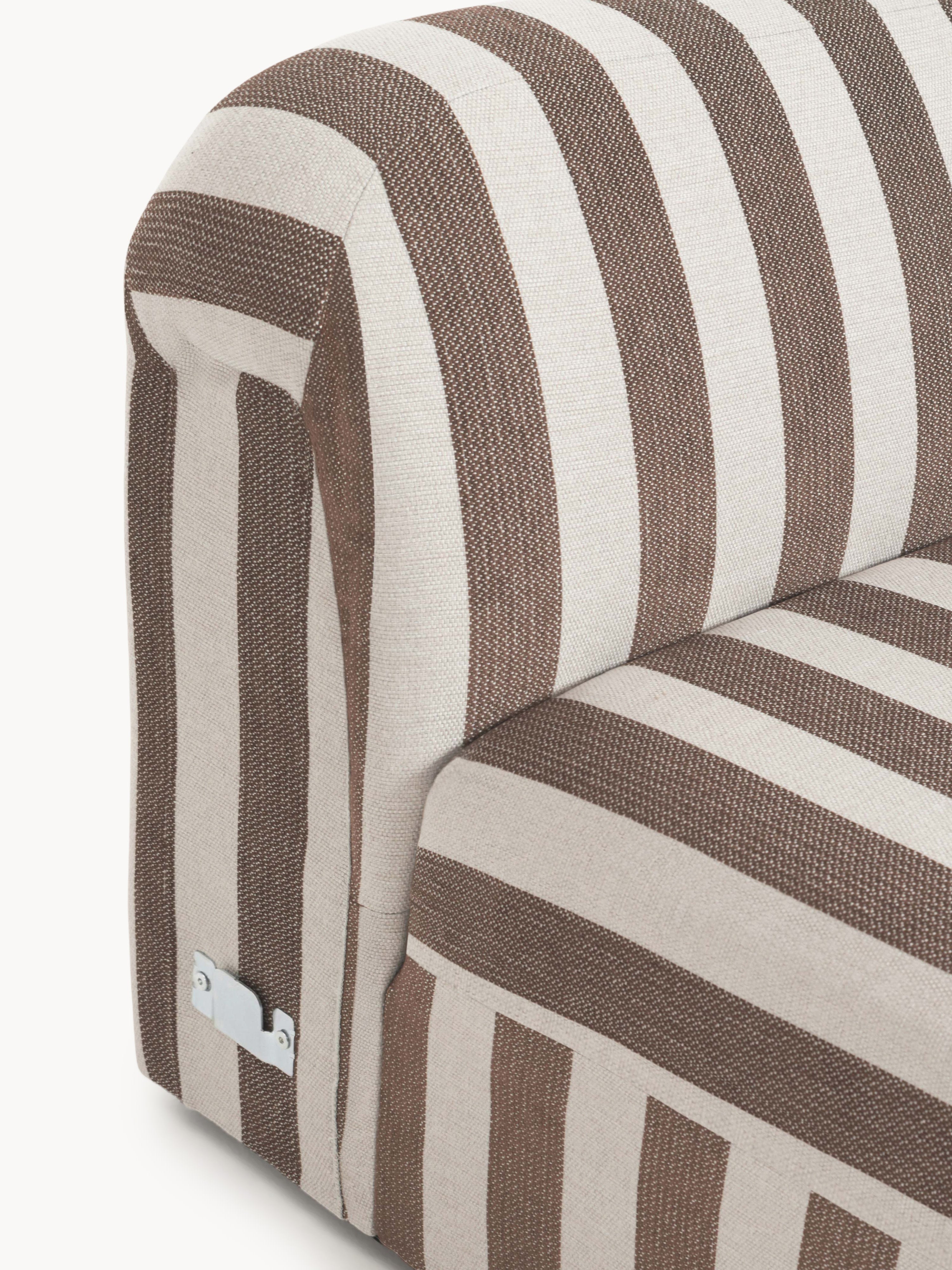 Gestreiftes Chaise-Modul Wolke