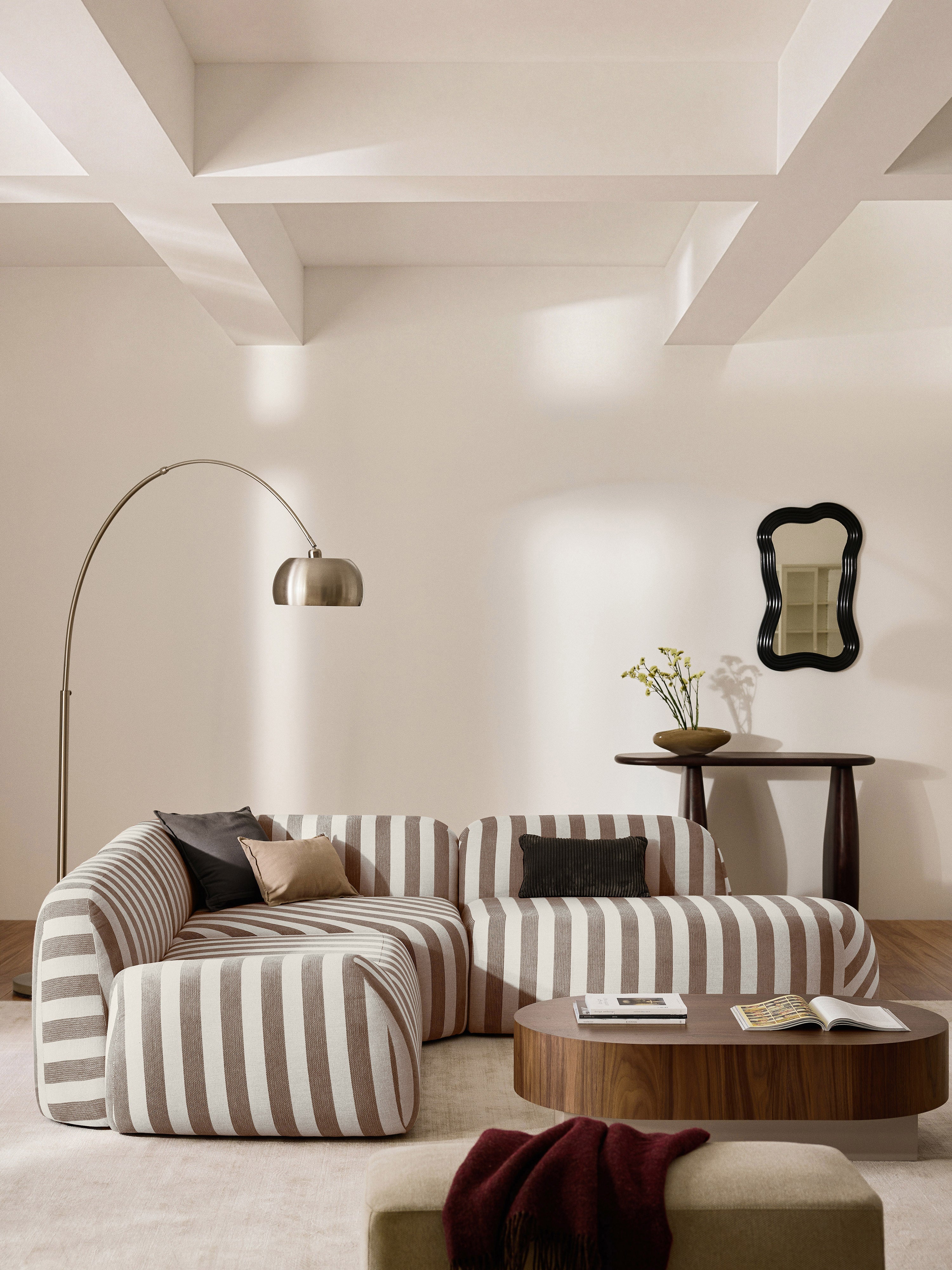 Gestreiftes Chaise-Modul Wolke