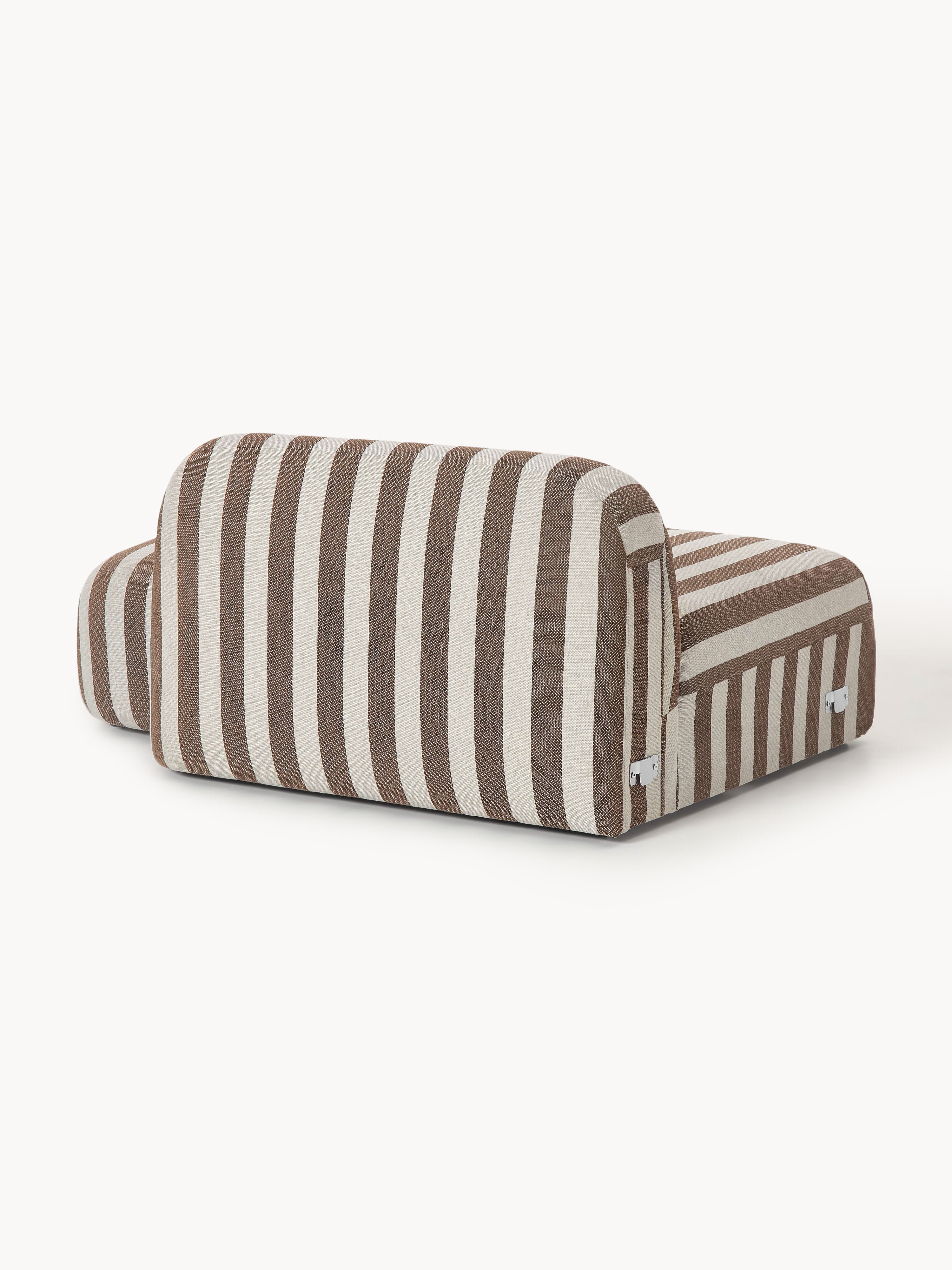 Gestreiftes Chaise-Modul Wolke