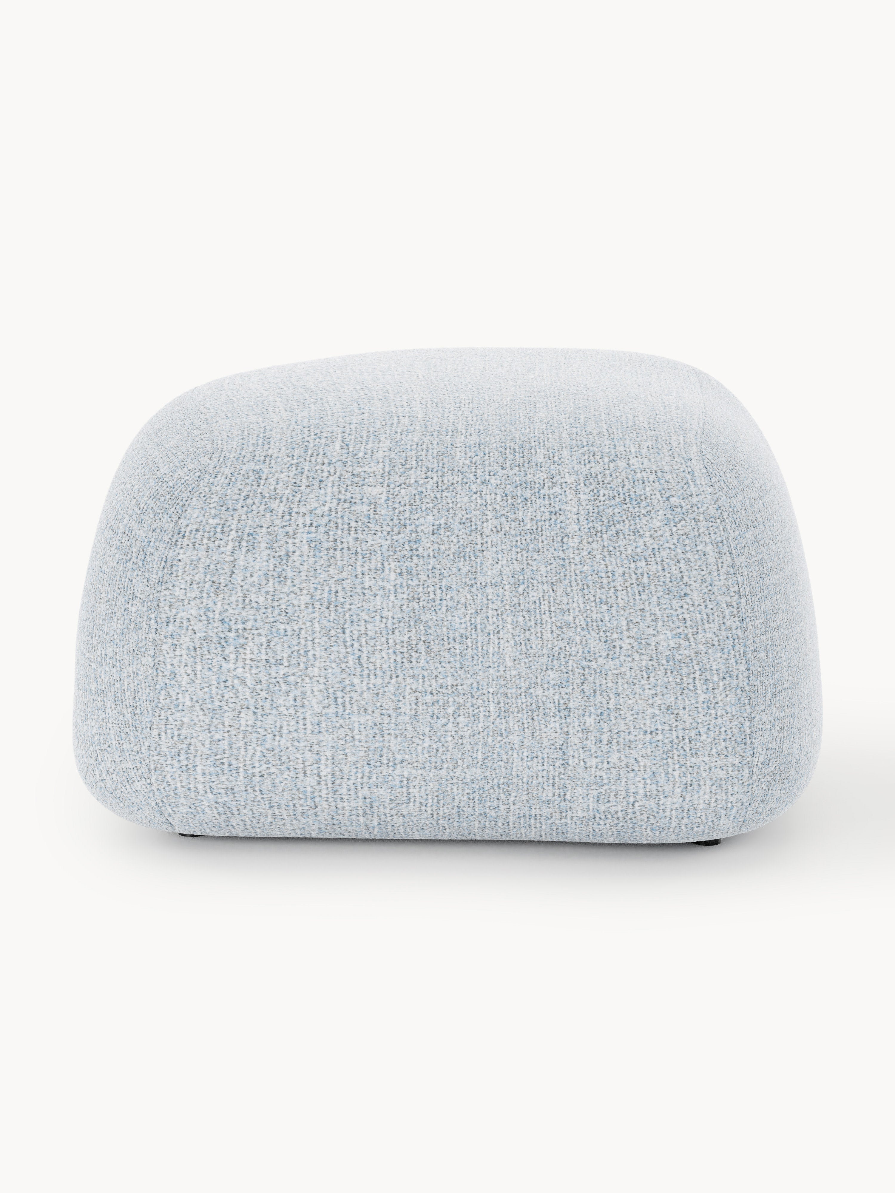 Ovaler Bouclé-Sofa-Hocker Wolke