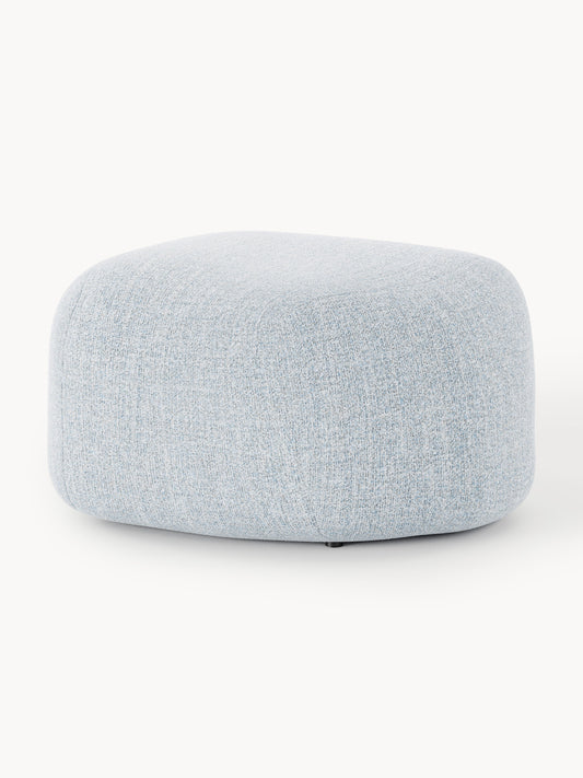 Galeriebild 1 - Ovaler Bouclé-Sofa-Hocker Wolke
