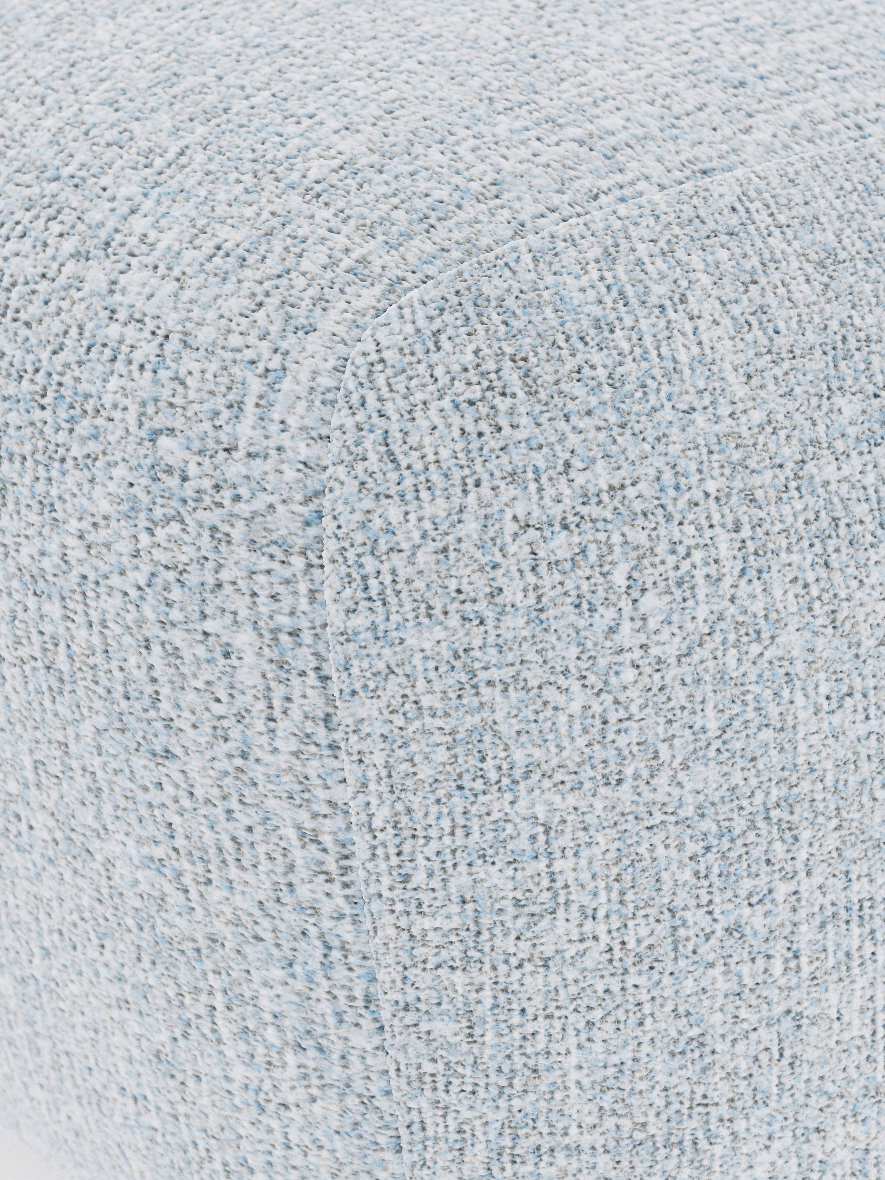Ovaler Bouclé-Sofa-Hocker Wolke