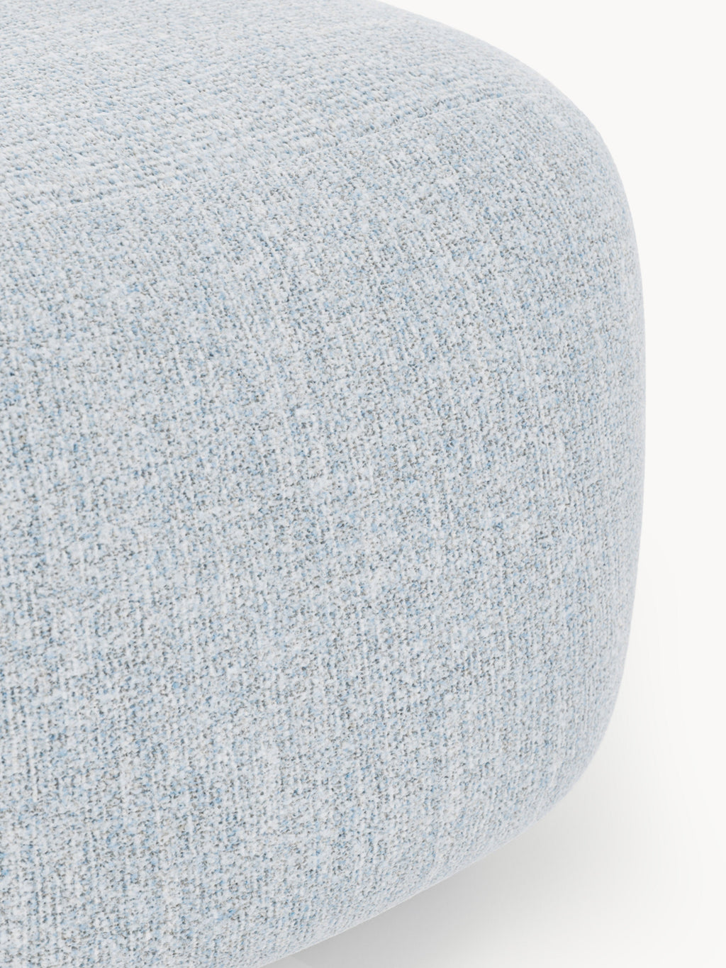 Ovaler Bouclé-Sofa-Hocker Wolke