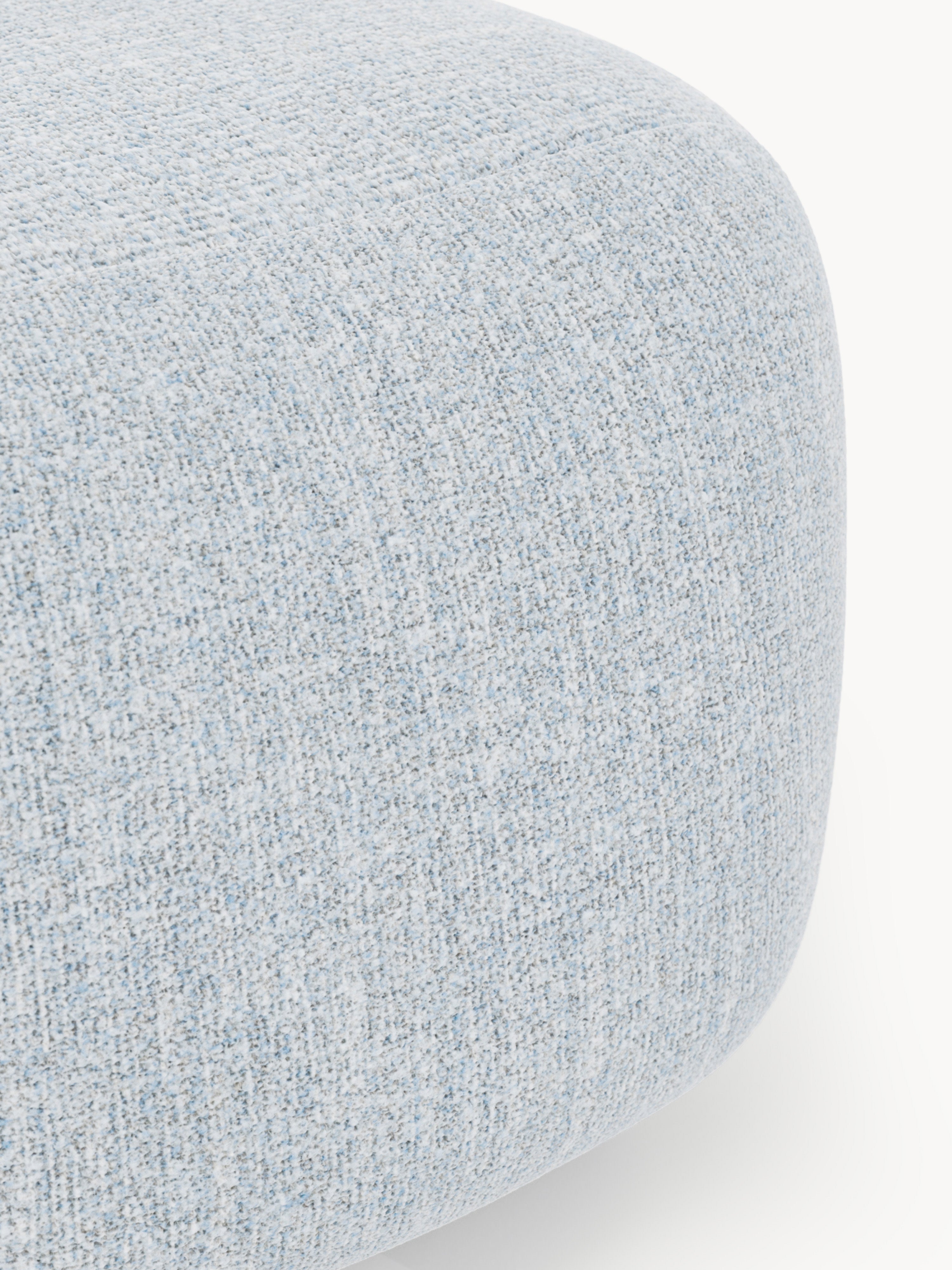 Ovaler Bouclé-Sofa-Hocker Wolke