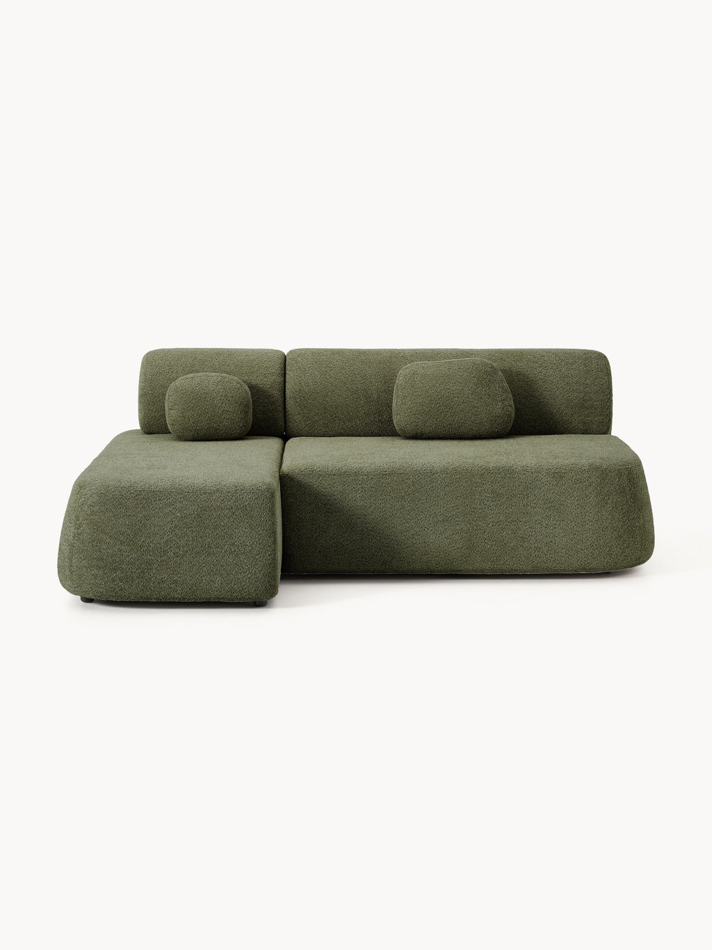 Galeriebild 1 - Schlafsofa Pao aus Teddy-Bouclé mit Stauraum