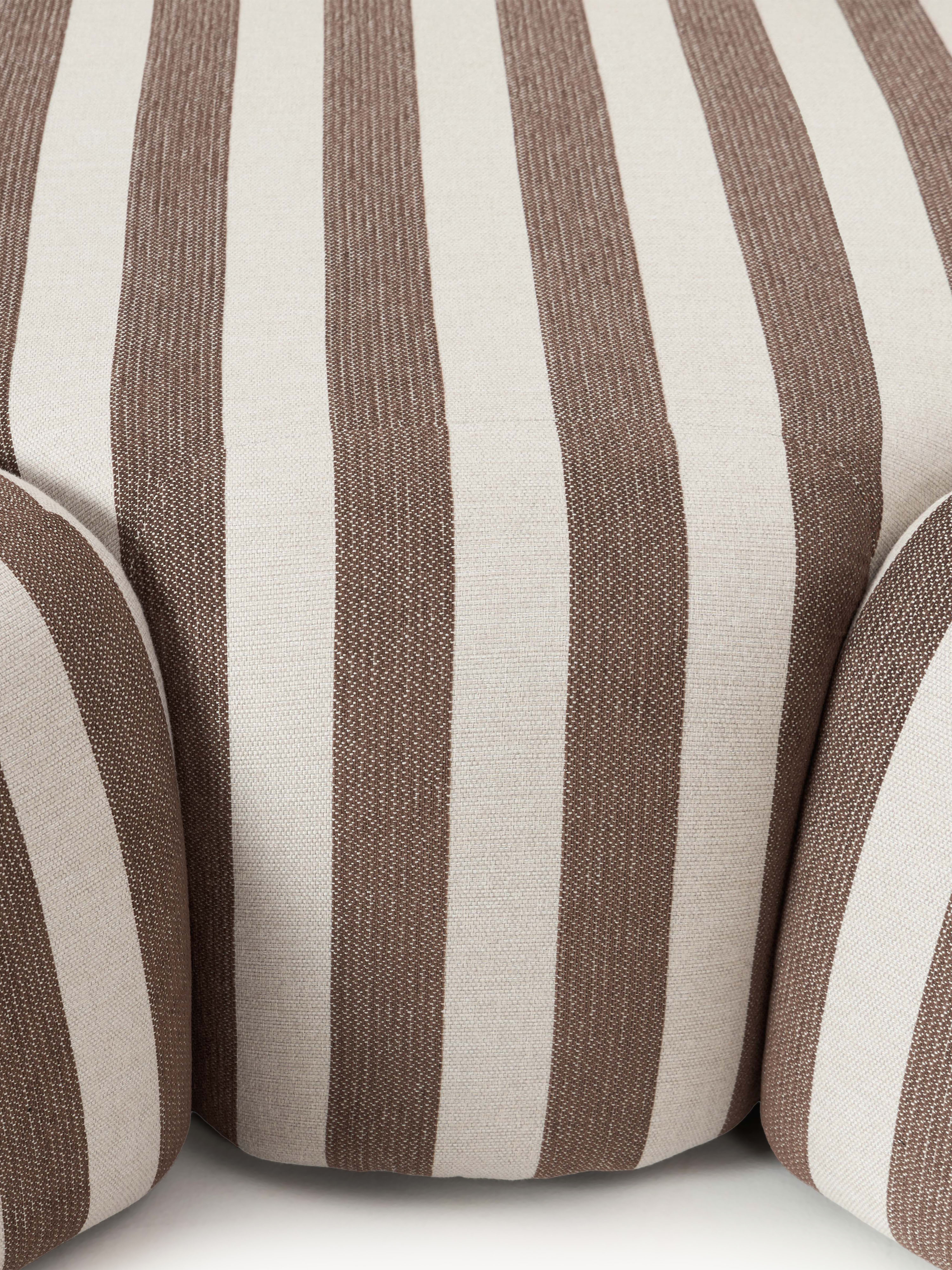 Modulares Gestreiftes XL-Sofa Wolke