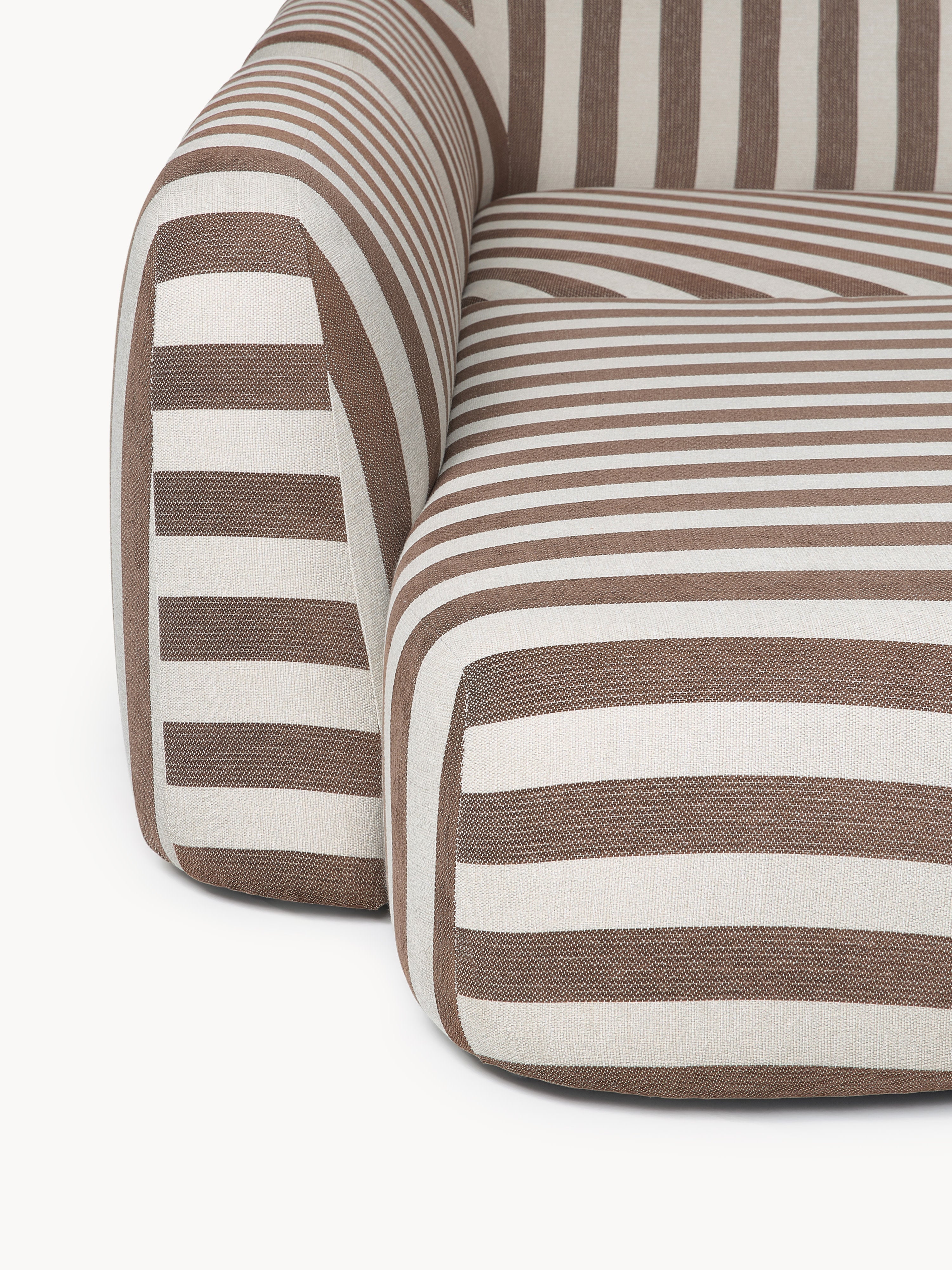 Modulares Gestreiftes XL-Sofa Wolke