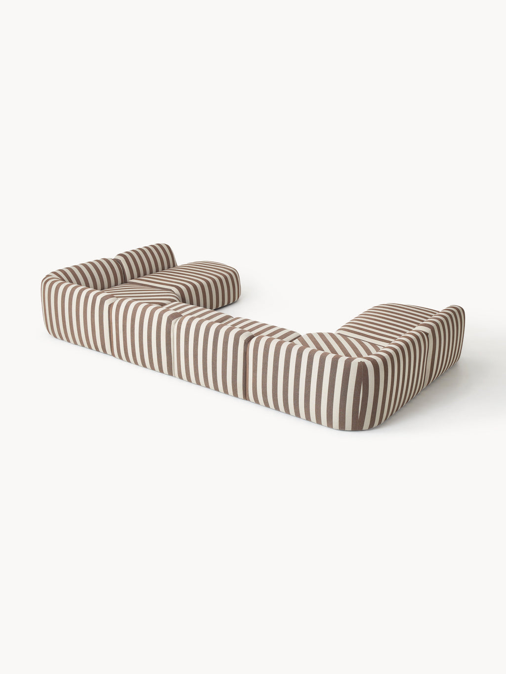 Modulares Gestreiftes XL-Sofa Wolke