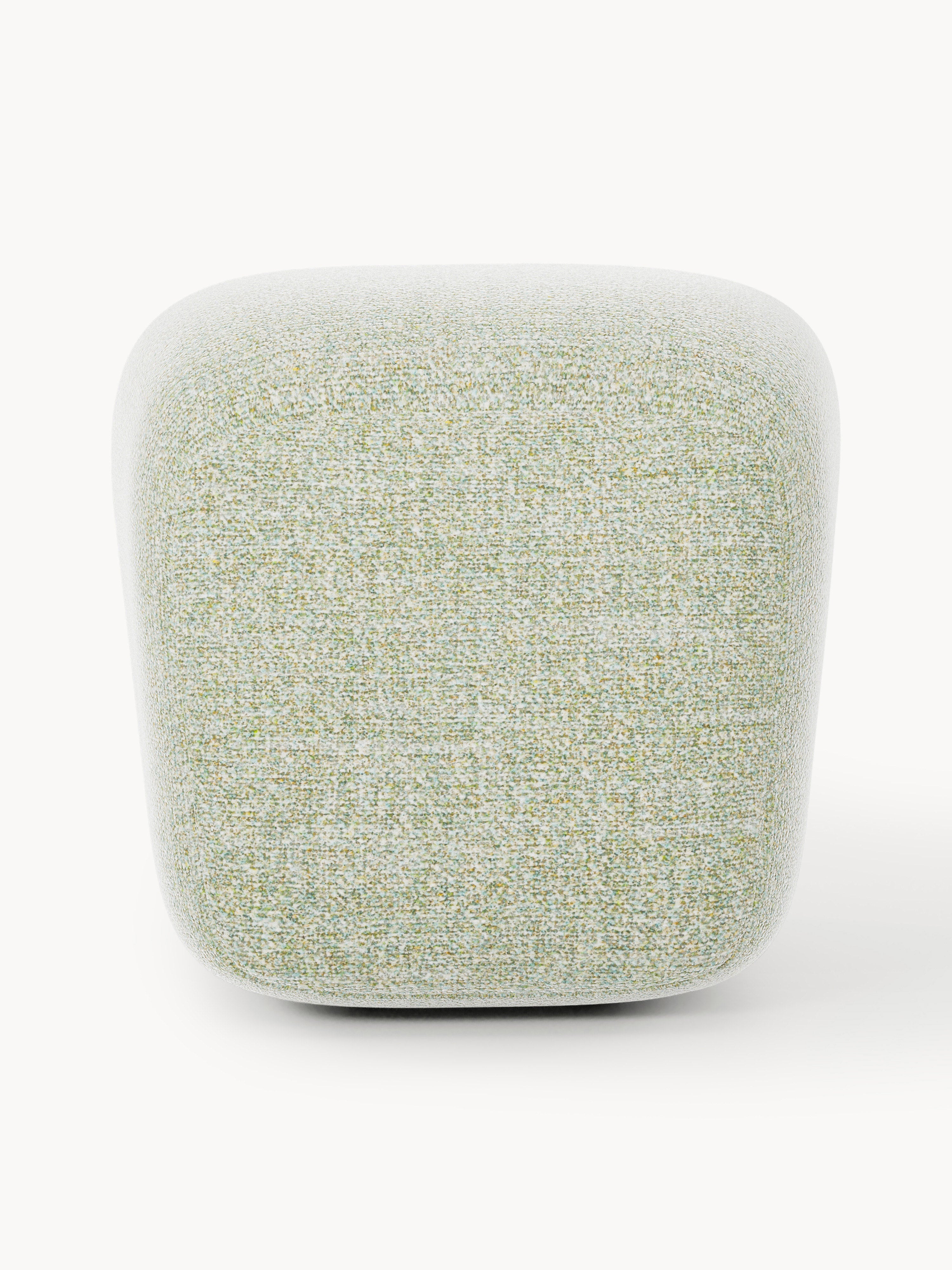 Hoher Bouclé-Sofa-Hocker Wolke