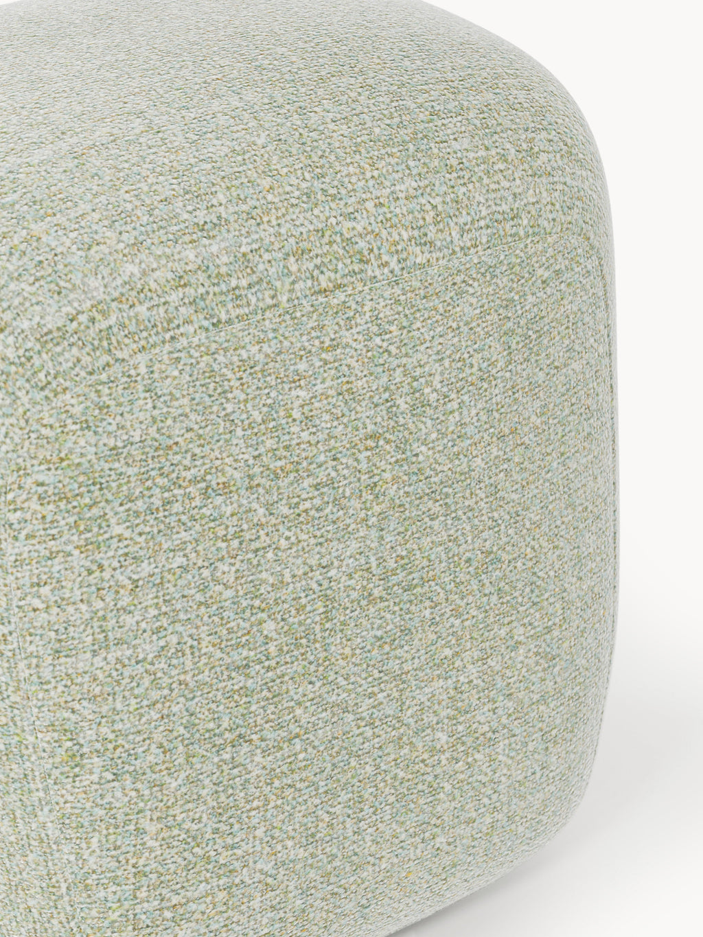 Hoher Bouclé-Sofa-Hocker Wolke