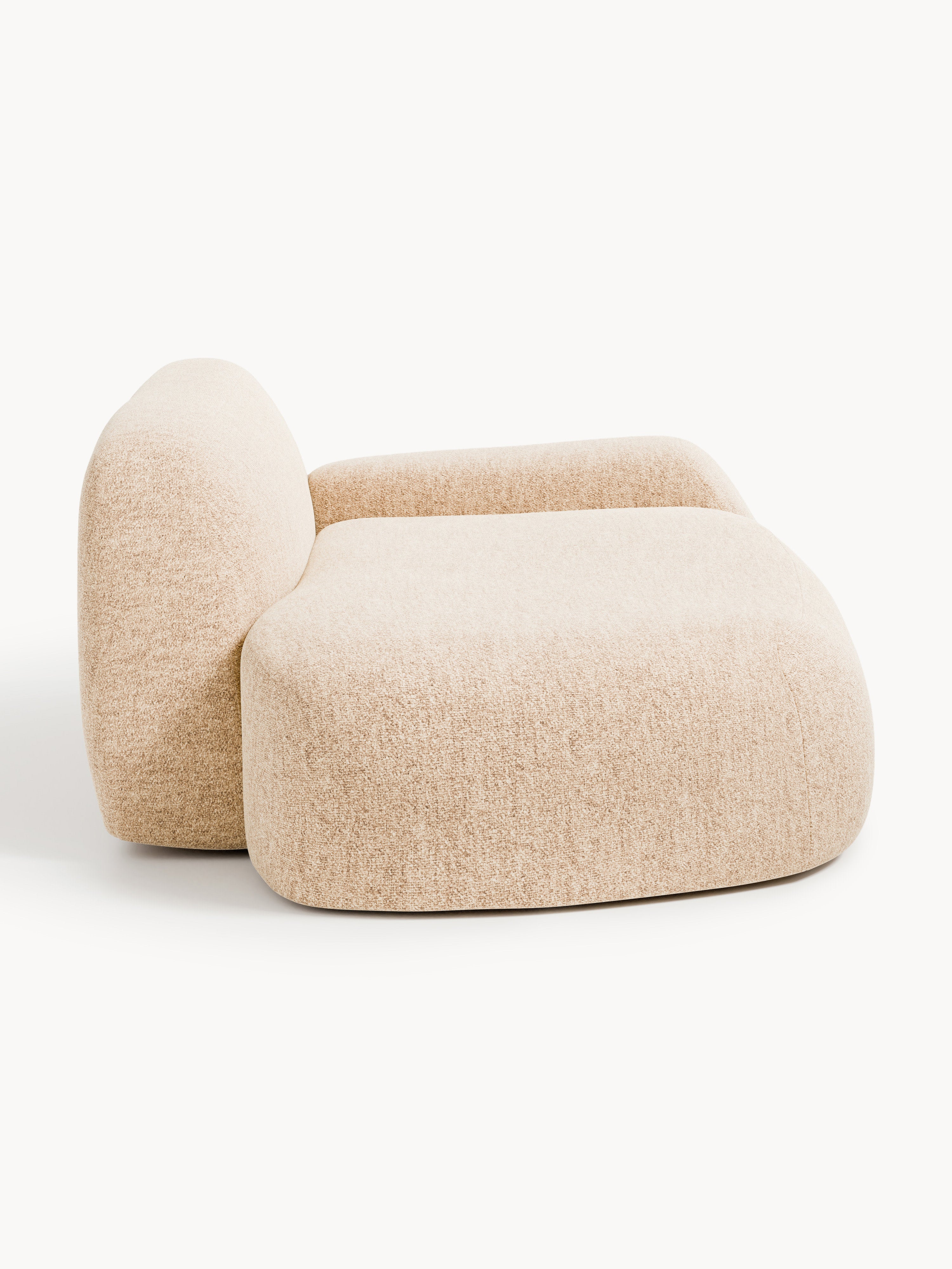 Bouclé-Sofa Wolke (2-Sitzer) mit Chaiselongue