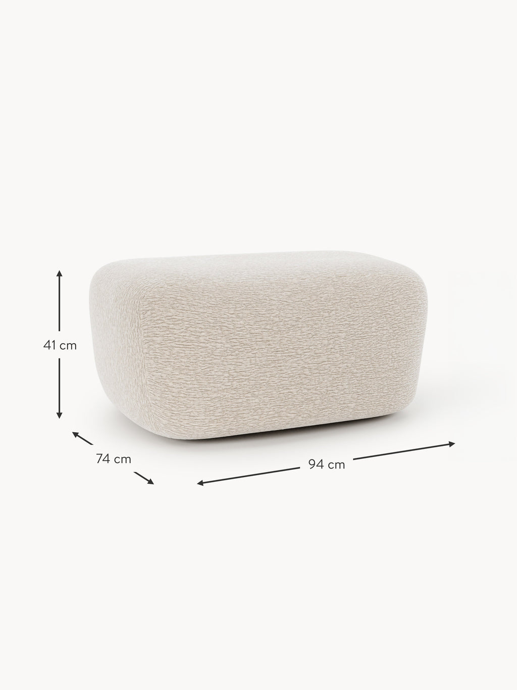 Großer Sofa-Hocker Wolke