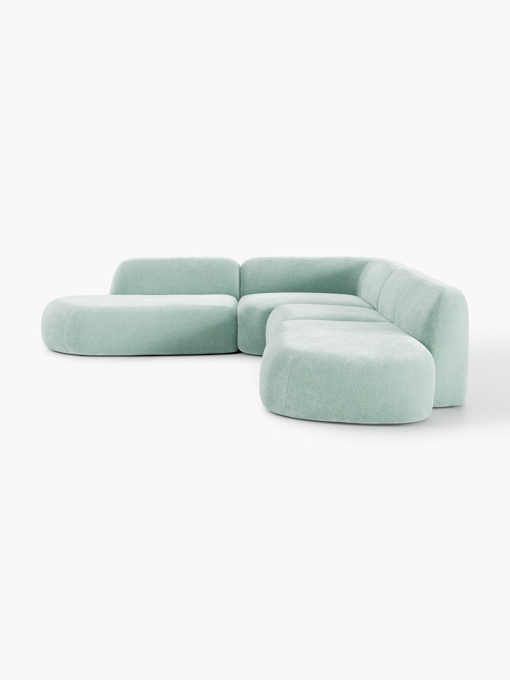 Modulares XL-Ecksofa Wolke mit Chaiselongue