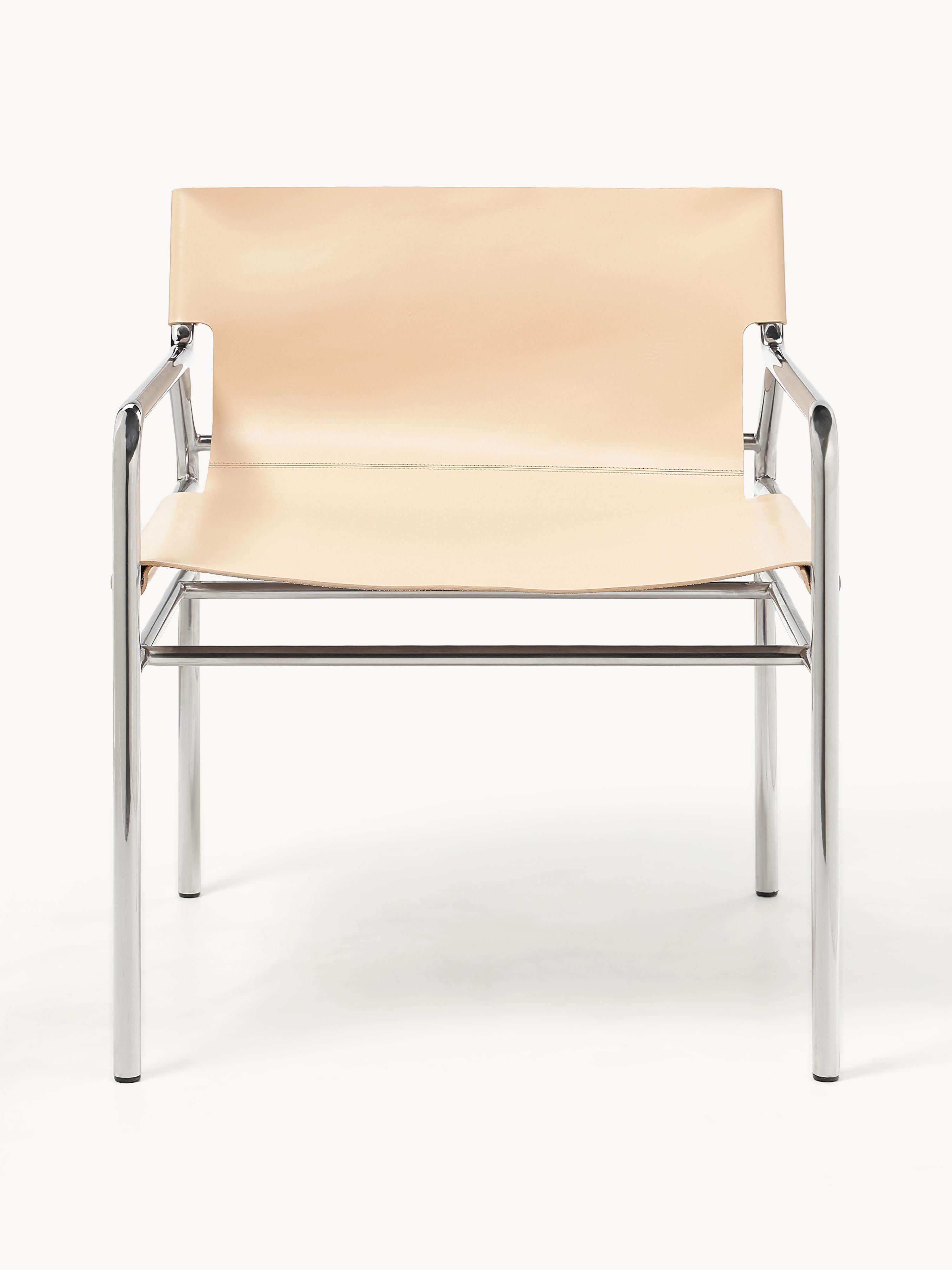 Leder-Armlehnstuhl Dion