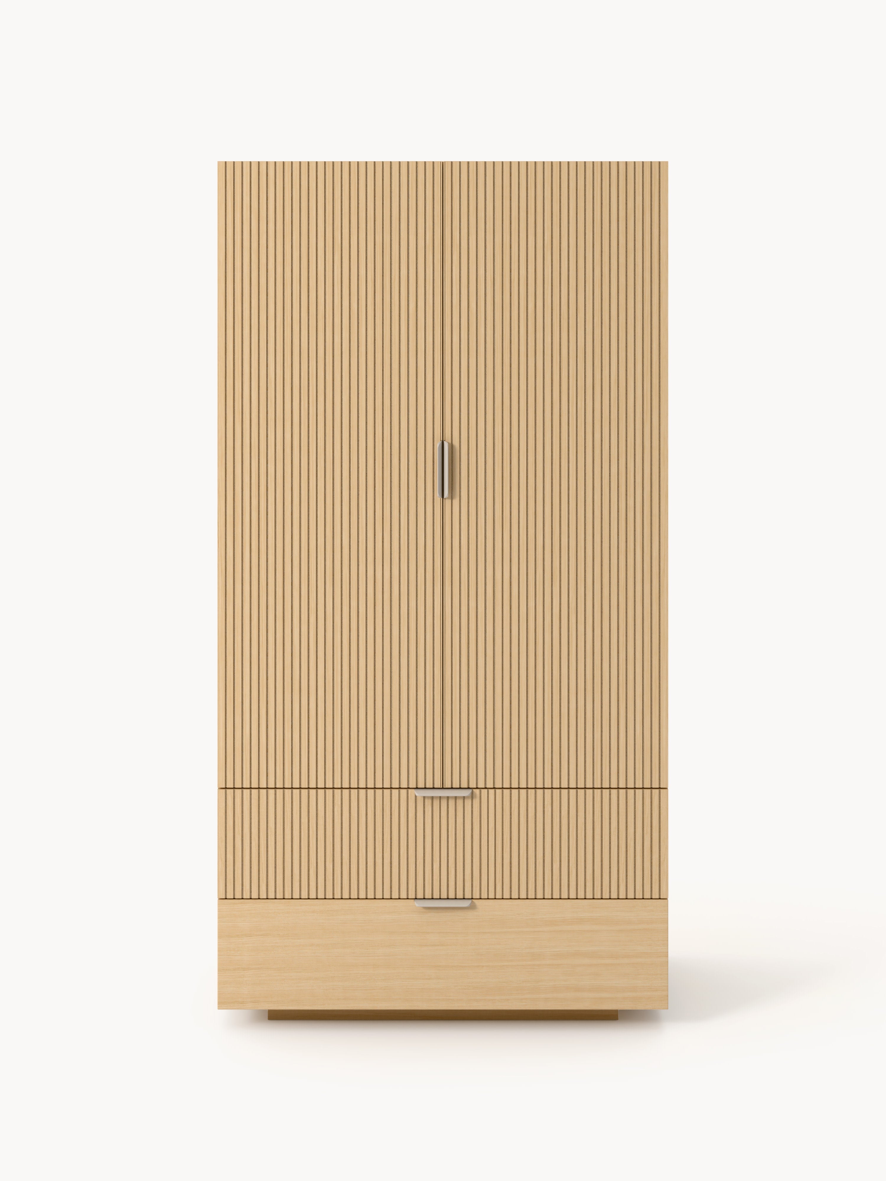 Kompakt-Kleiderschrank Sato aus Holz