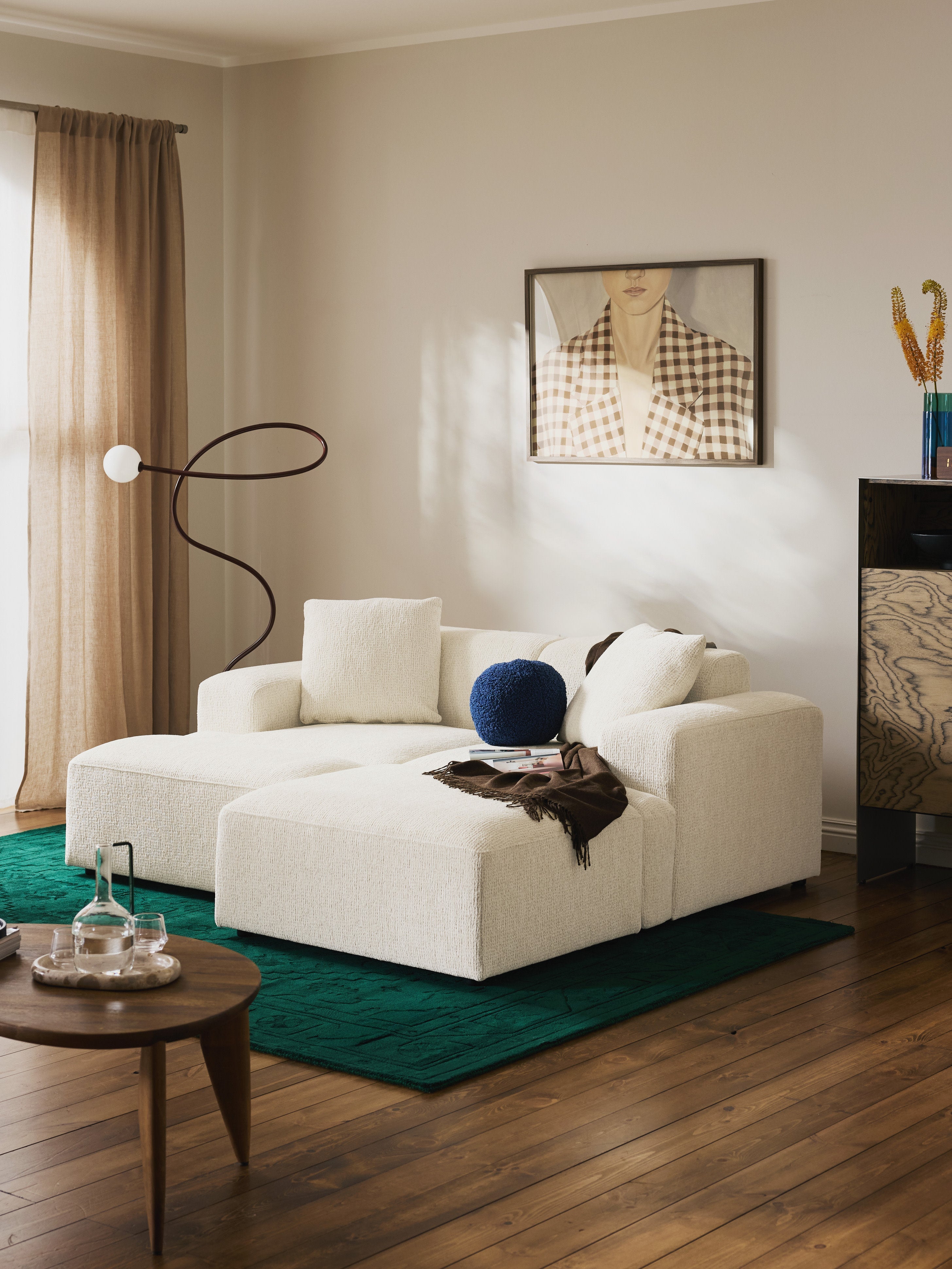 Sofa-Hocker Melva, B 99 x T 72 cm