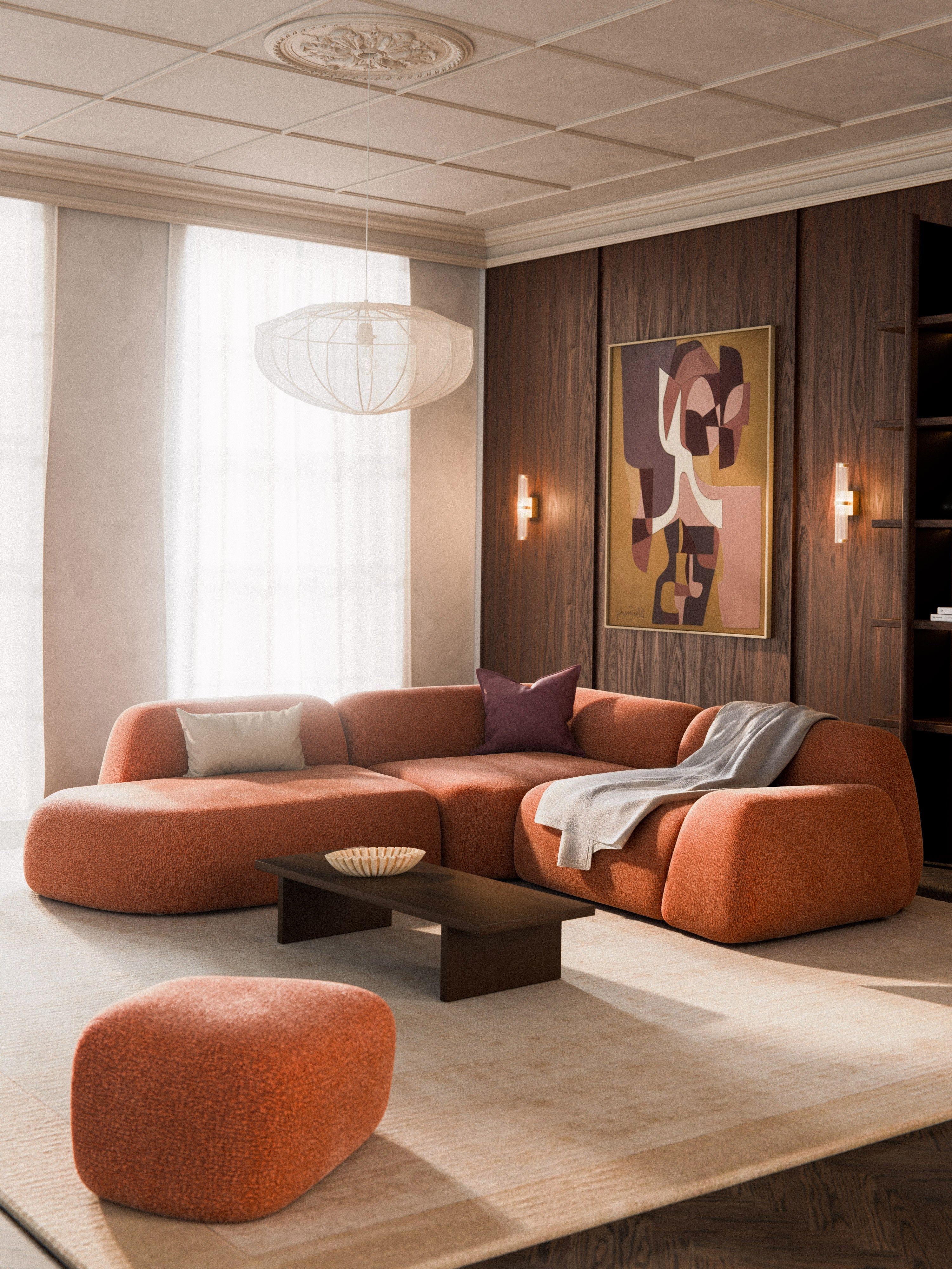 Modulares Ecksofa Wolke (4-Sitzer) mit Chaiselongue