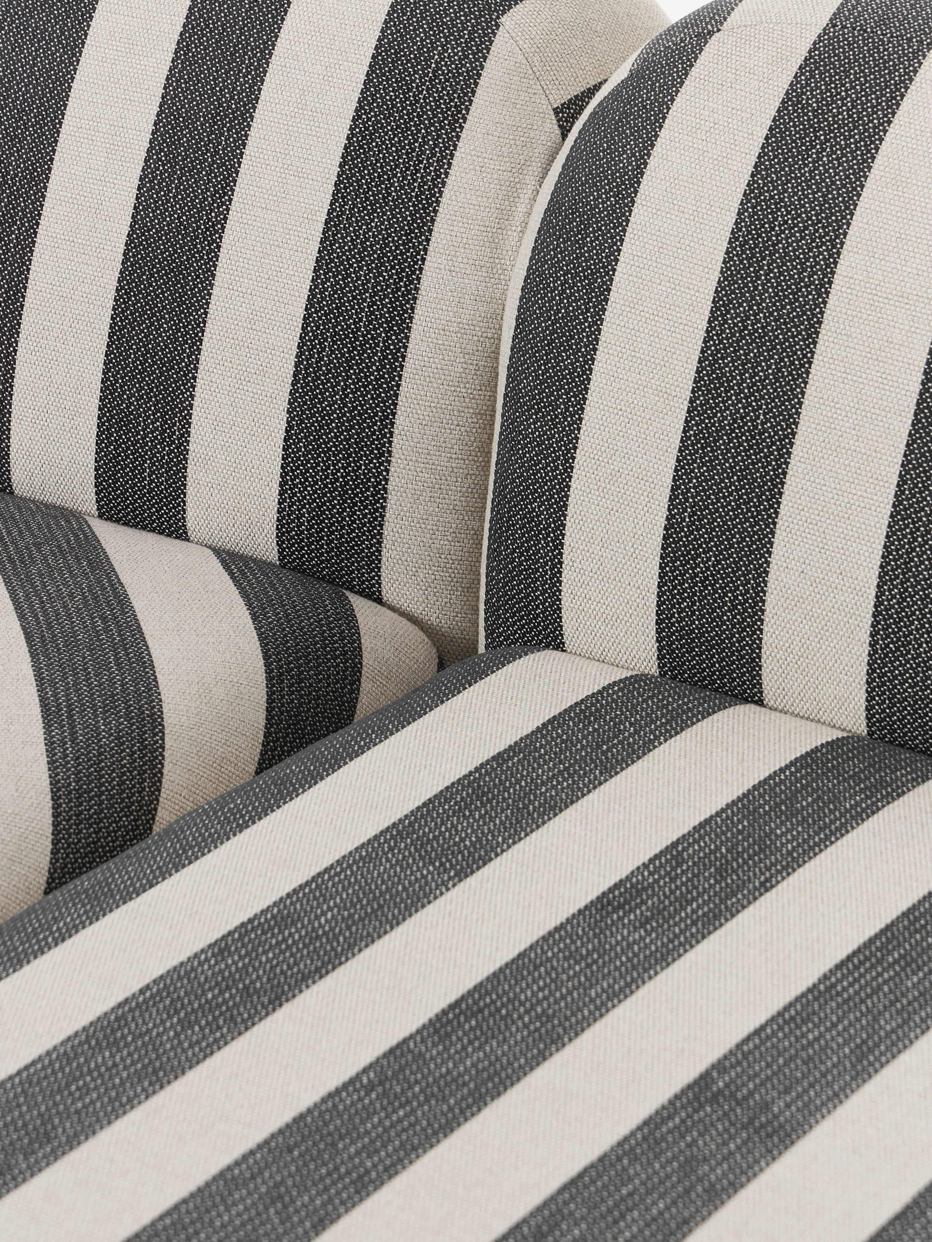 Modulares Gestreiftes Sofa Wolke (4-Sitzer)