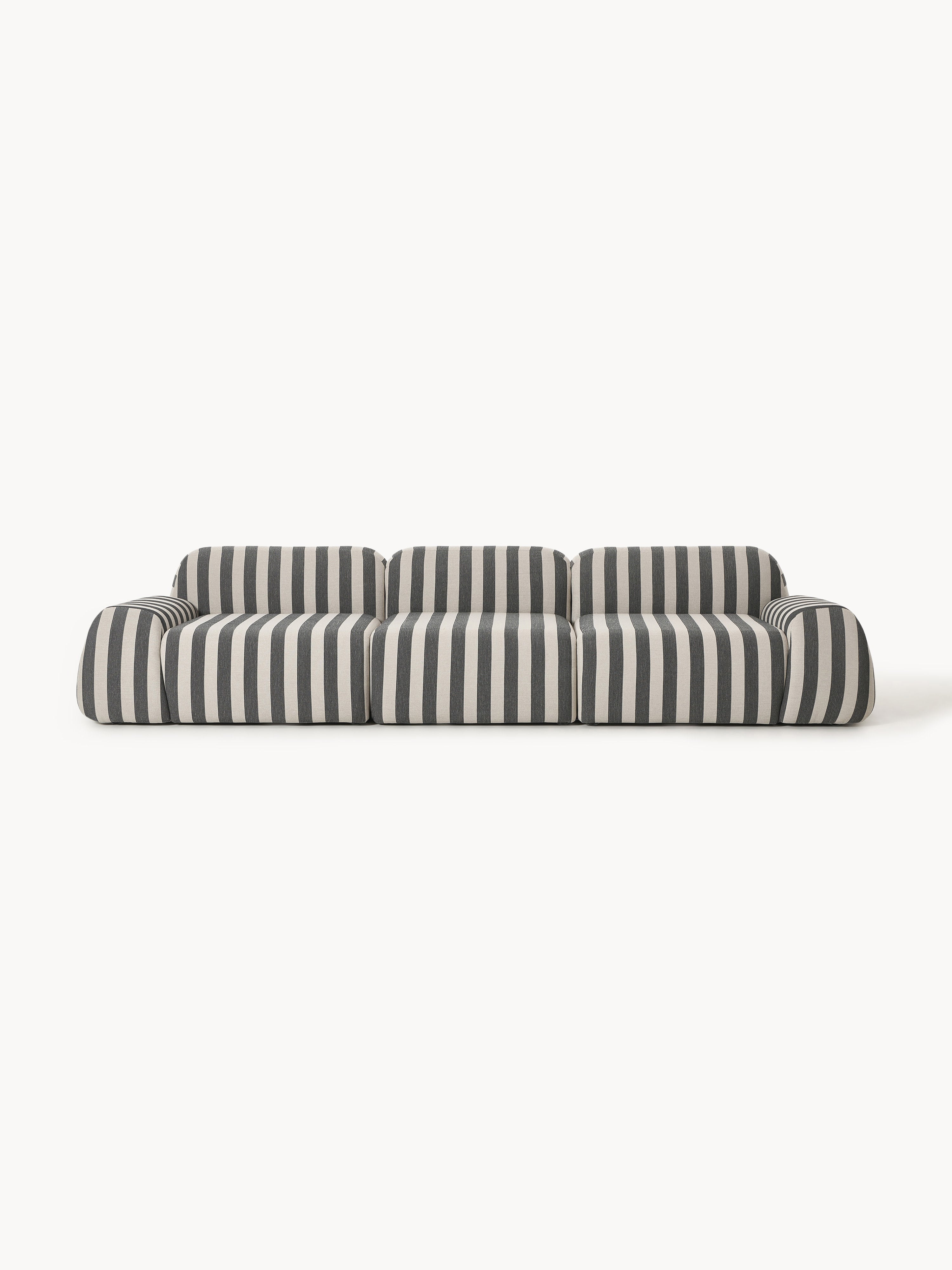 Galeriebild 1 - Modulares Gestreiftes Sofa Wolke (4-Sitzer)