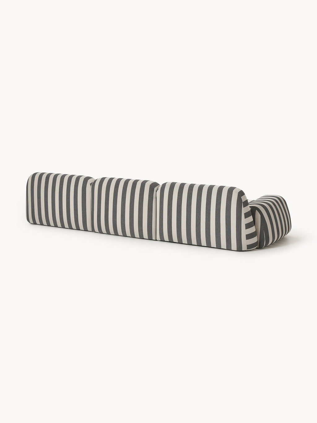 Modulares Gestreiftes Sofa Wolke (4-Sitzer)