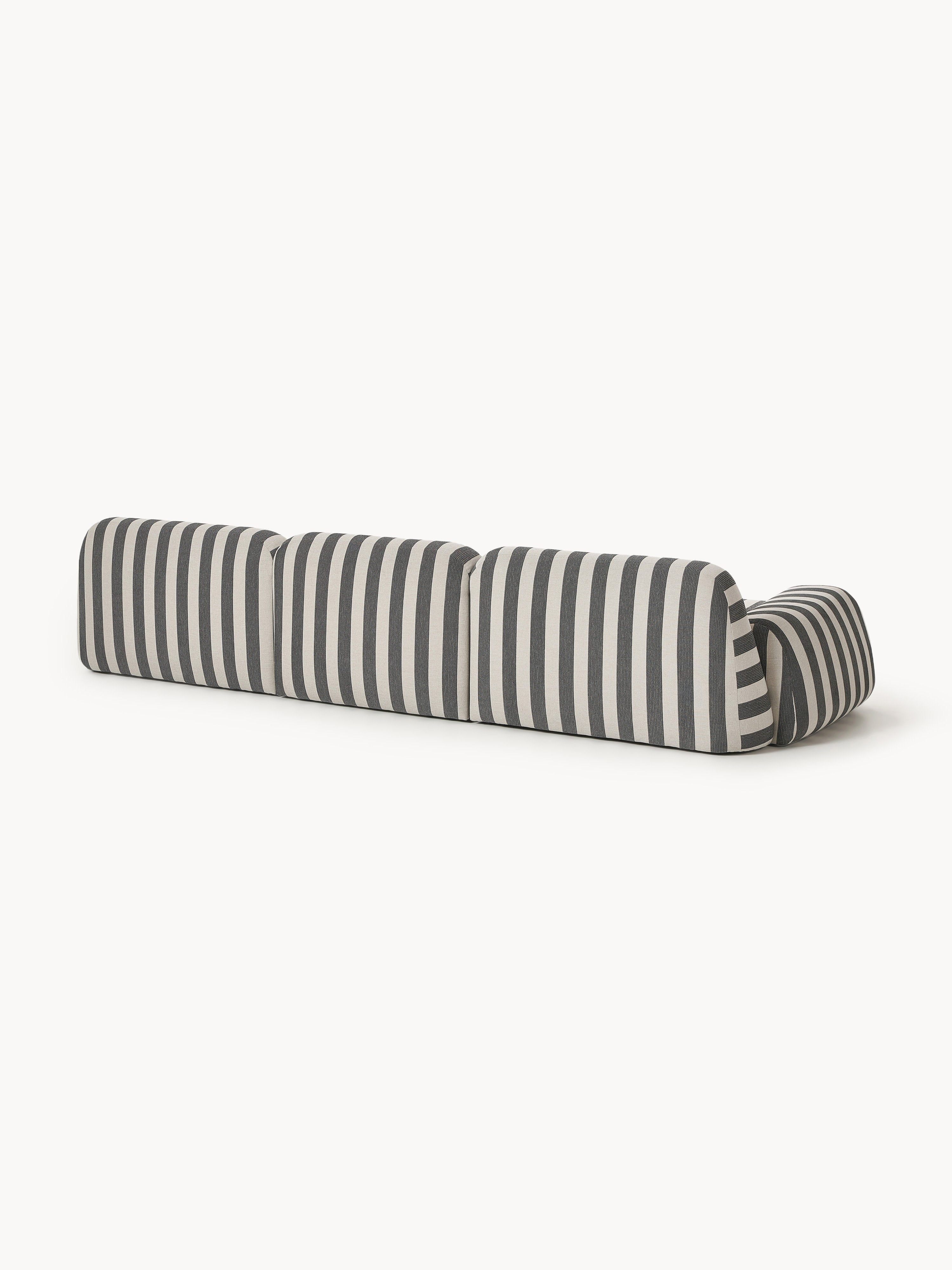 Modulares Gestreiftes Sofa Wolke (4-Sitzer)