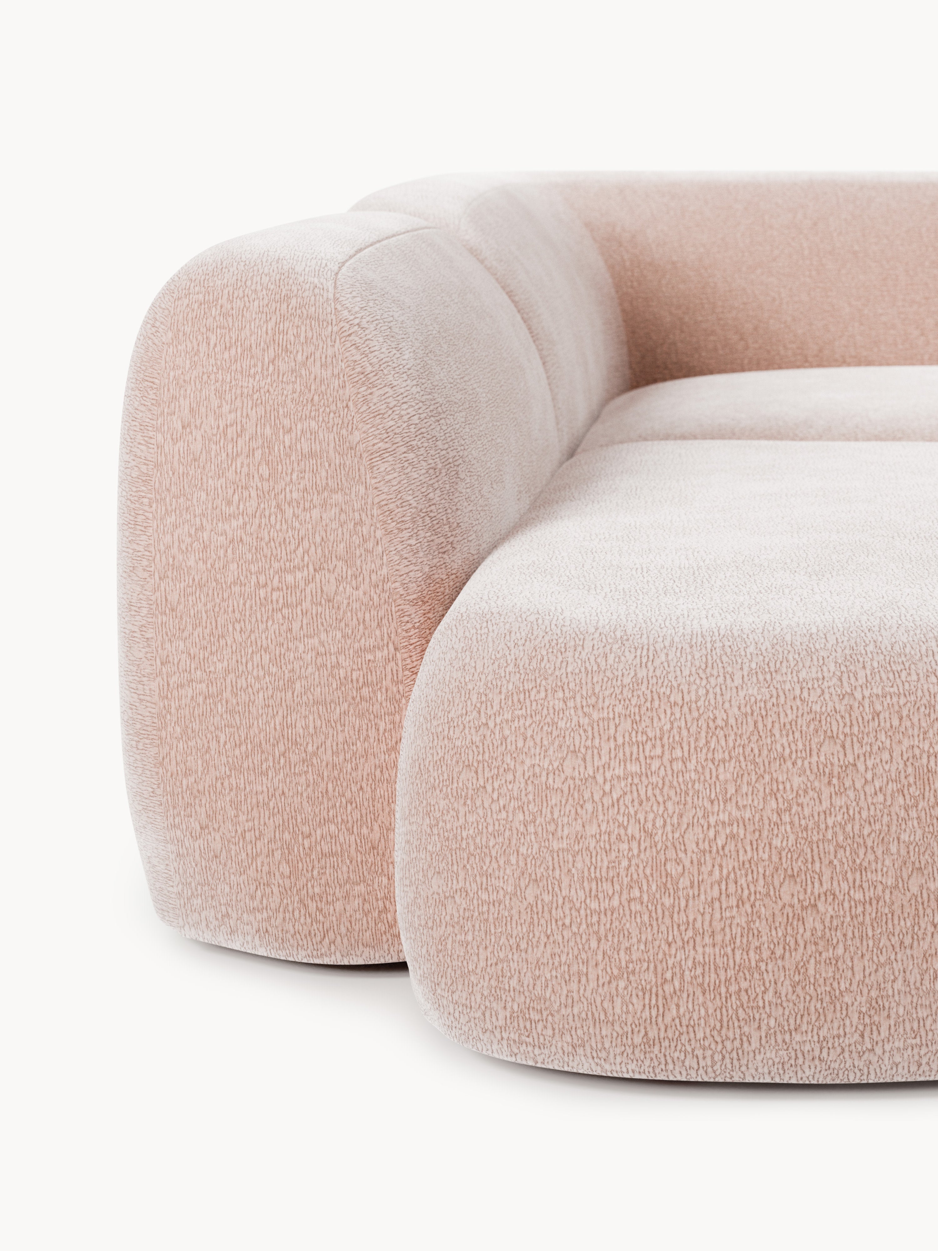 Modulares XL-Ecksofa Wolke mit Chaiselongue