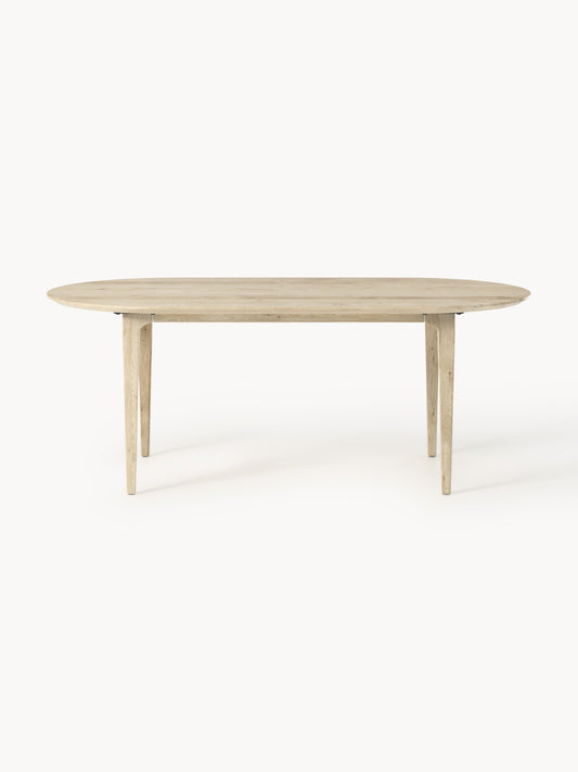 Ovaler Esstisch Archie aus Eichenholz, 200 x 100 cm