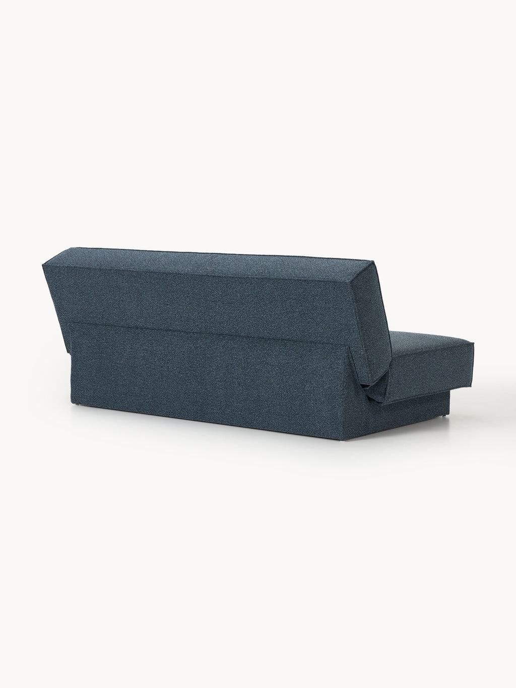 Bouclé-Schlafsofa David mit Stauraum