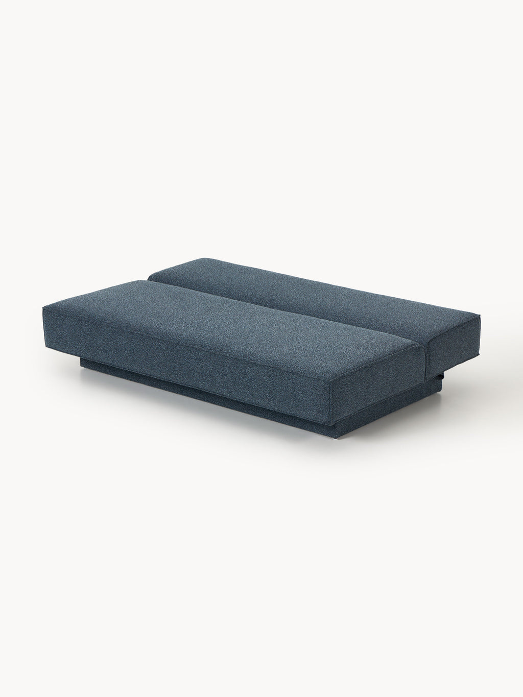 Bouclé-Schlafsofa David mit Stauraum