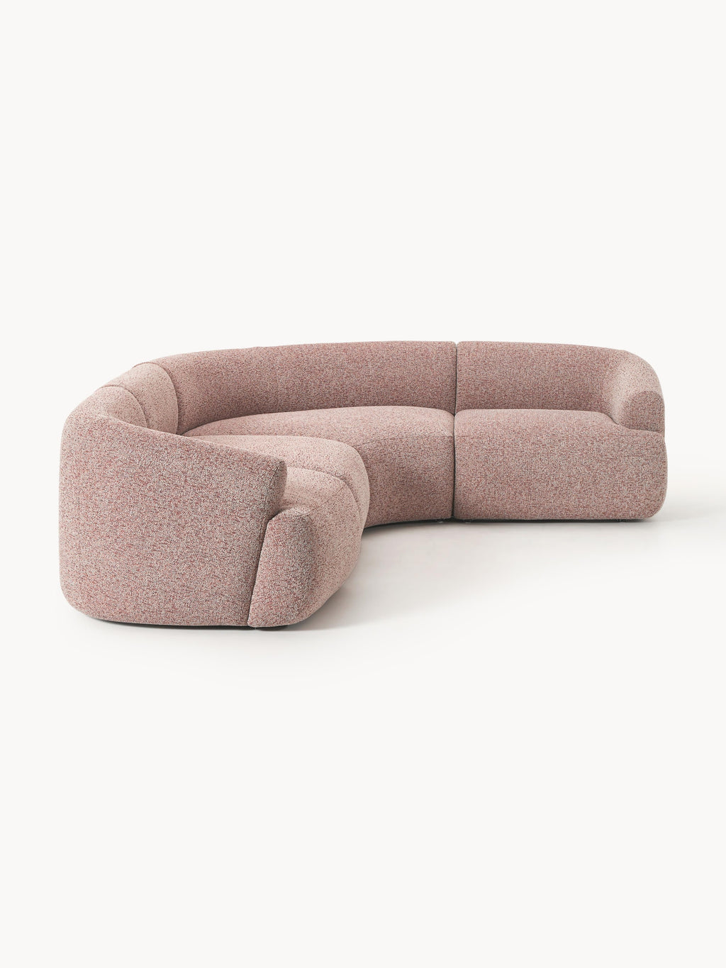 Modulares Bouclé-Ecksofa Sofia (4-Sitzer)