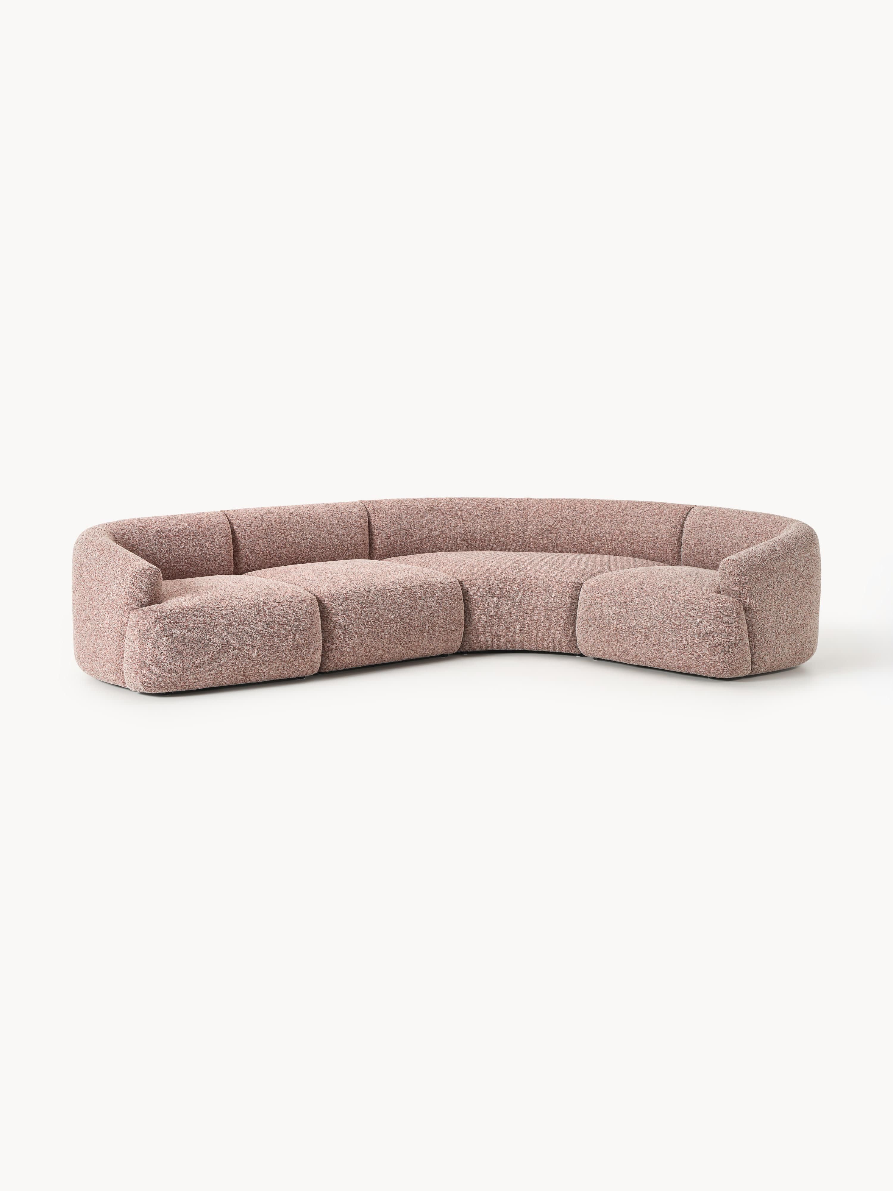 Modulares Bouclé-Ecksofa Sofia (4-Sitzer)