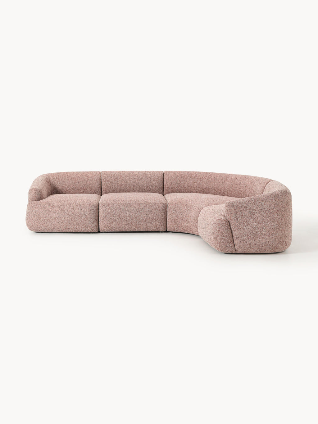 Galeriebild 1 - Modulares Bouclé-Ecksofa Sofia (4-Sitzer)