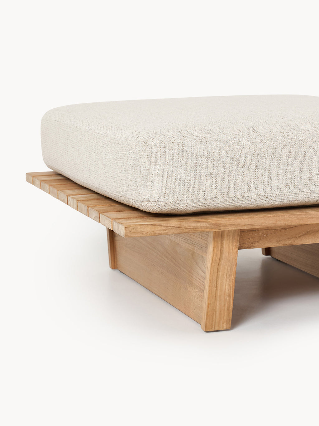 Garten-Sofa-Hocker Eiko aus Teakholz